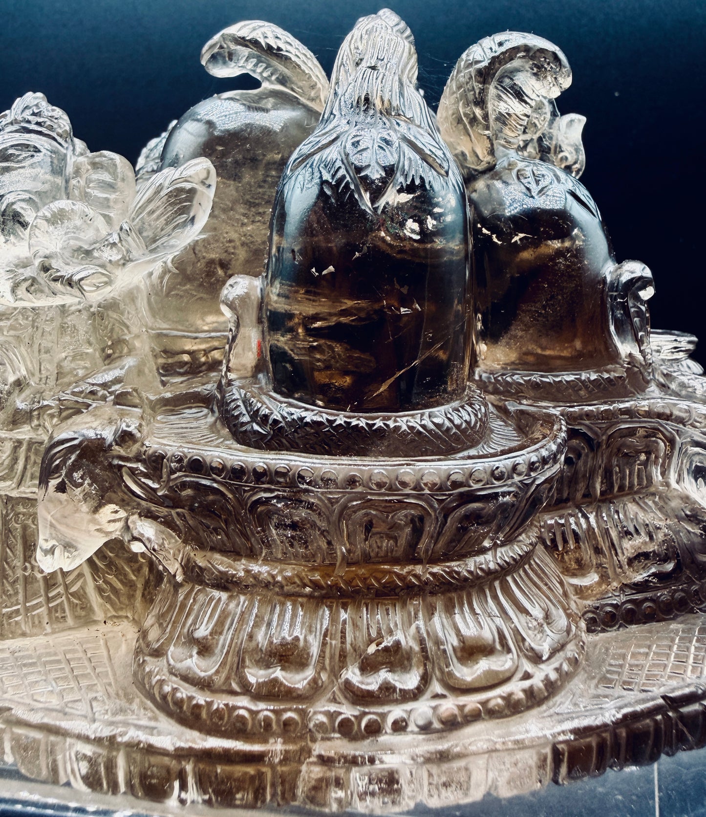 Smokey Quartz Crystal Family of Gods Altar