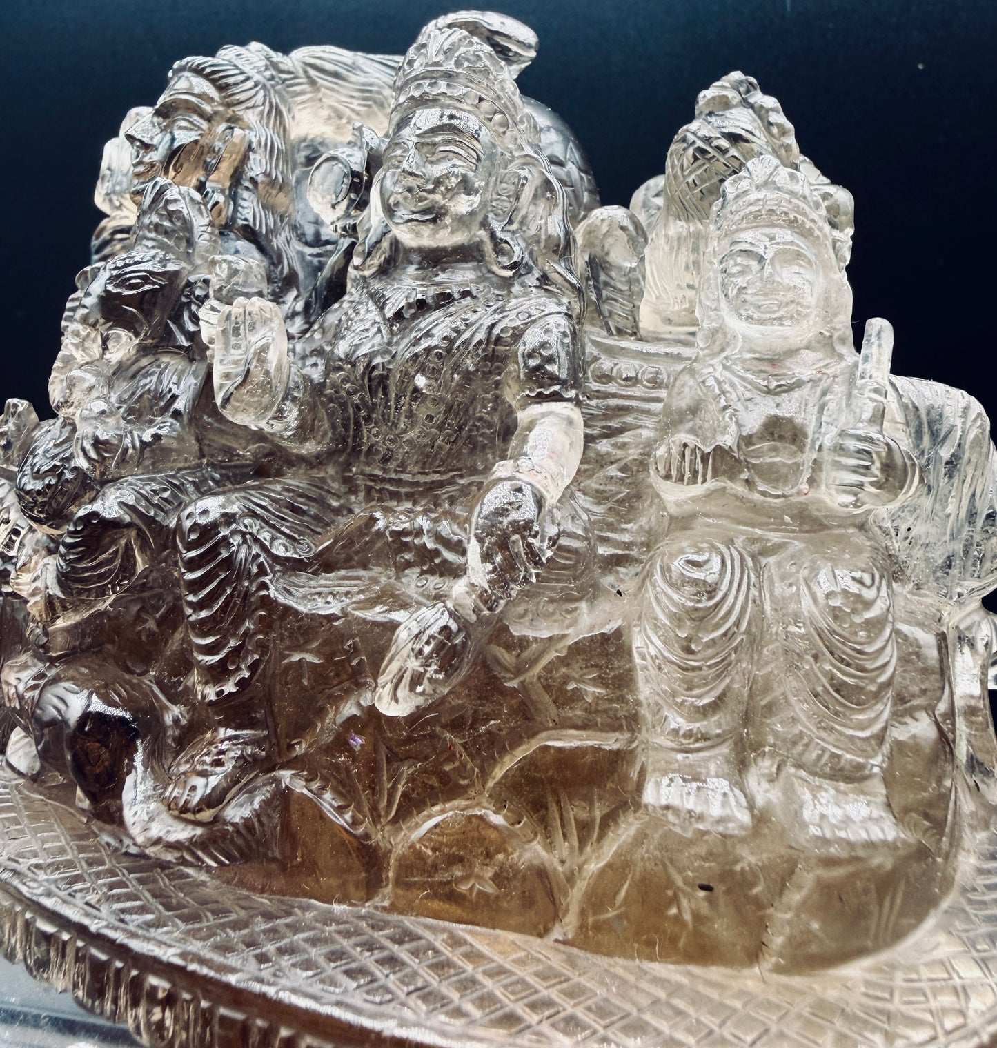Smokey Quartz Crystal Family of Gods Altar