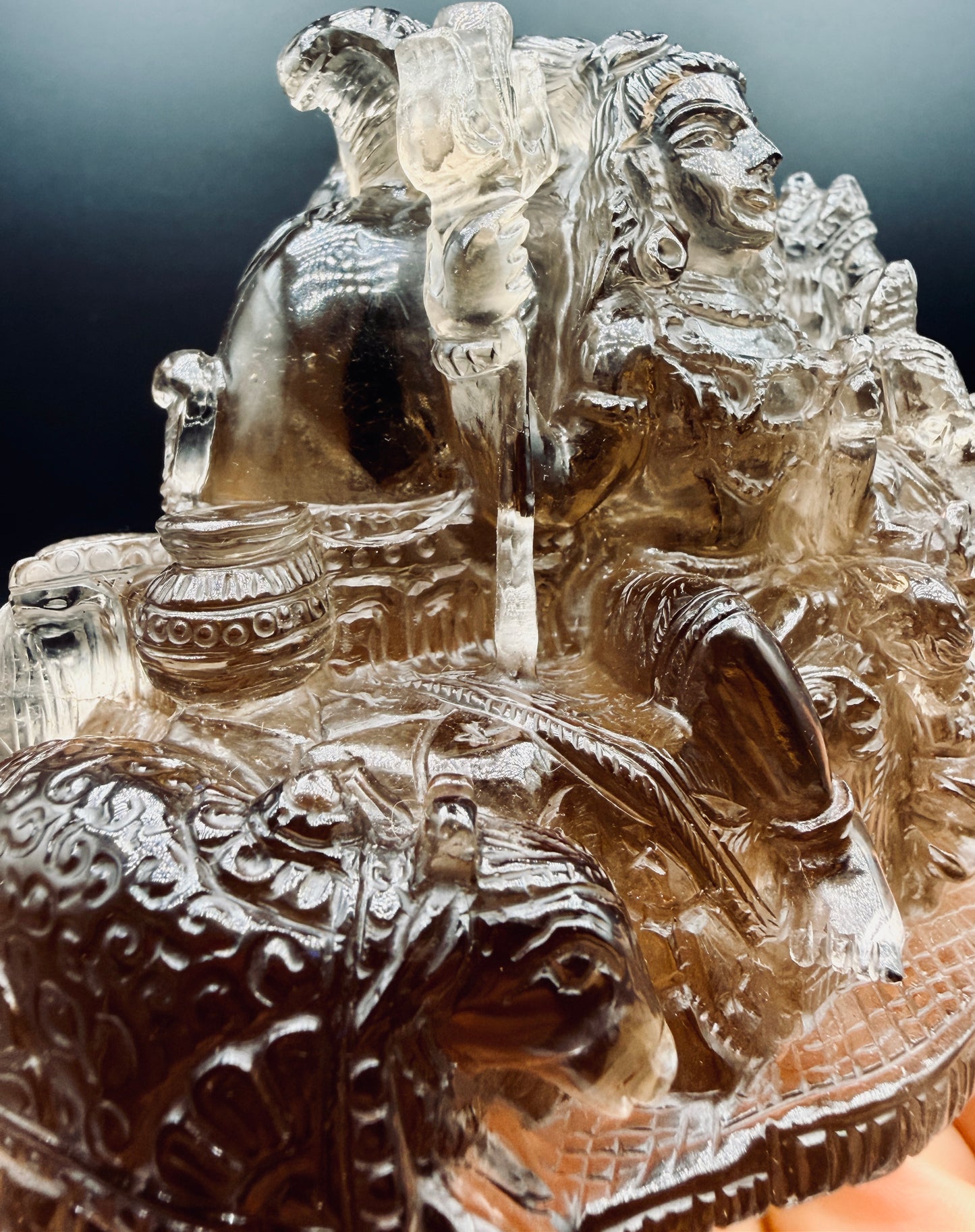 Smokey Quartz Crystal Family of Gods Altar