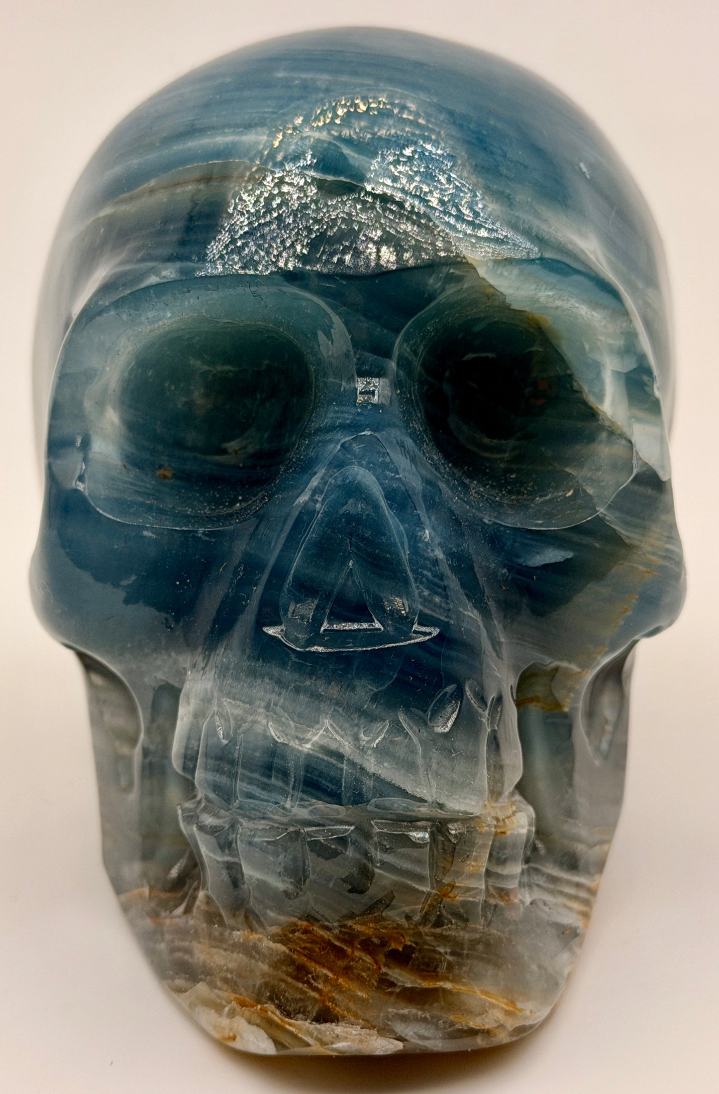 Blue Calcite Skulls