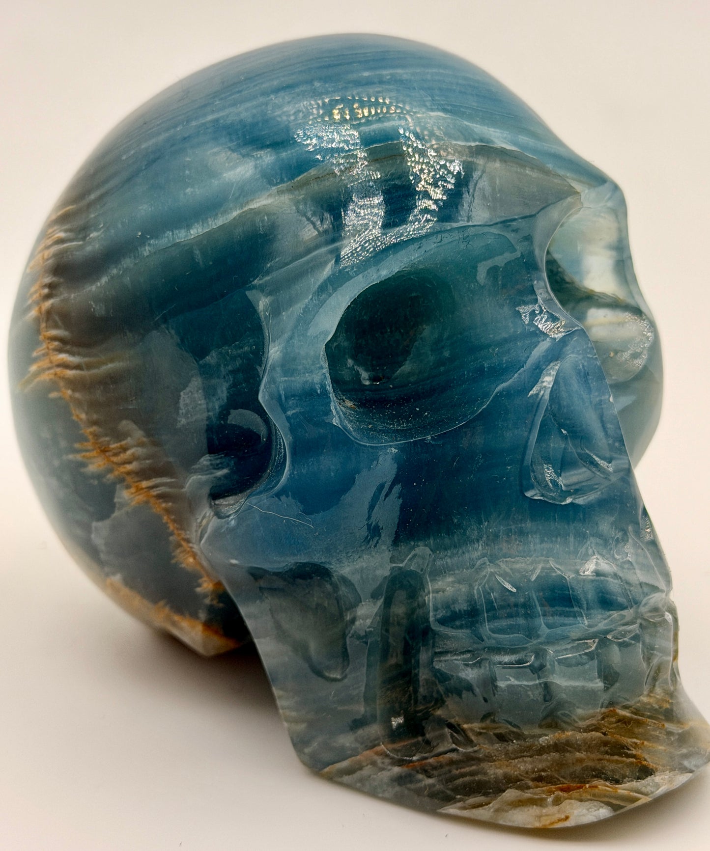 Blue Calcite Skulls