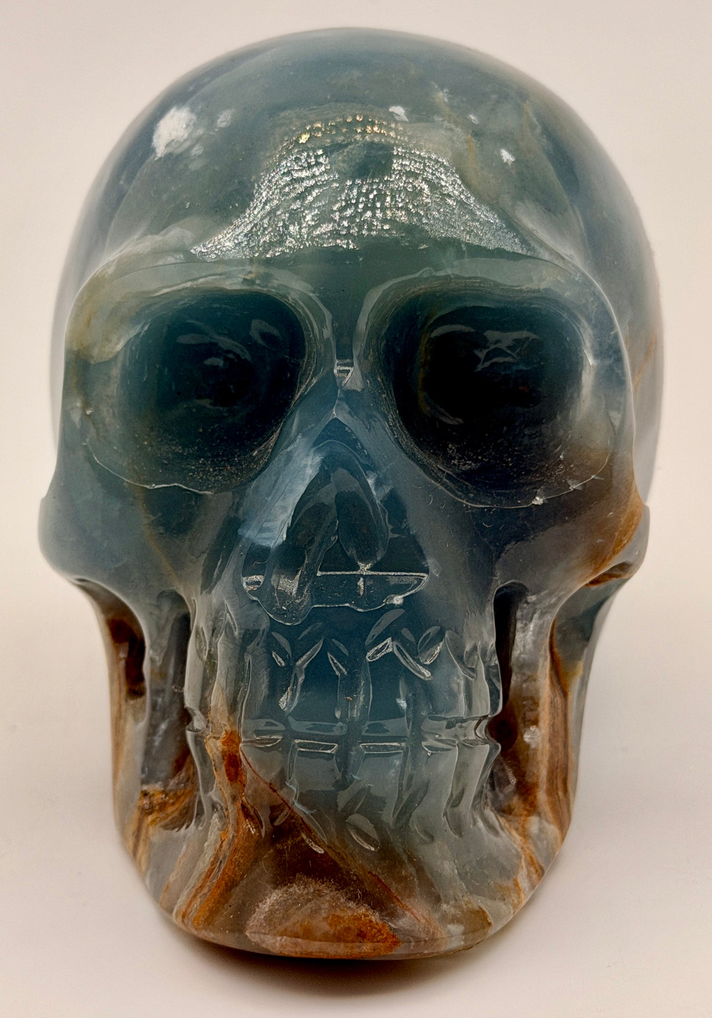 Blue Calcite Skulls