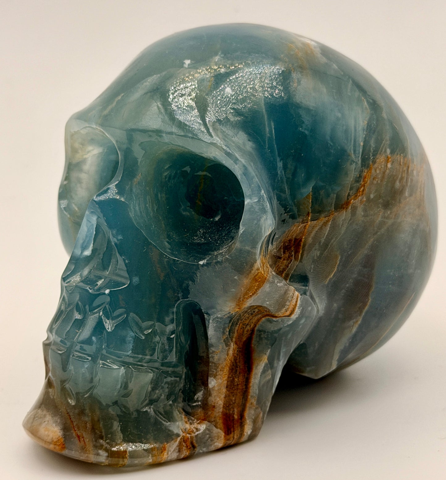 Blue Calcite Skulls