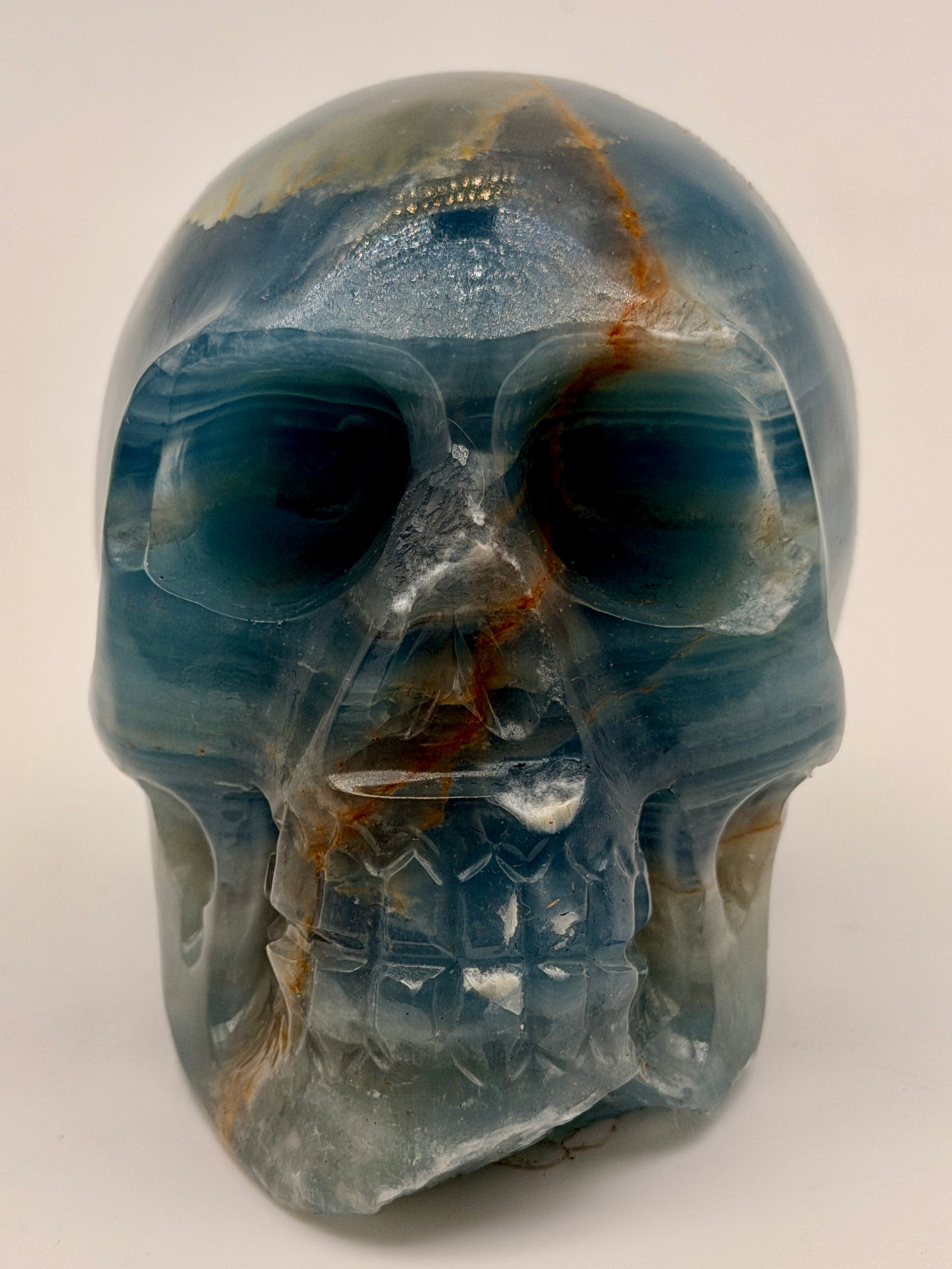 Blue Calcite Skulls