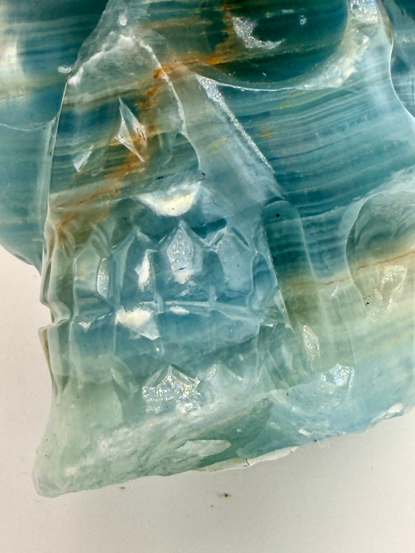Blue Calcite Skulls