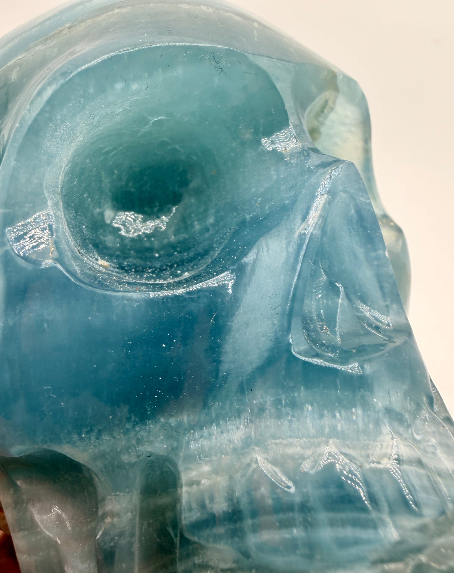 Blue Calcite Skulls