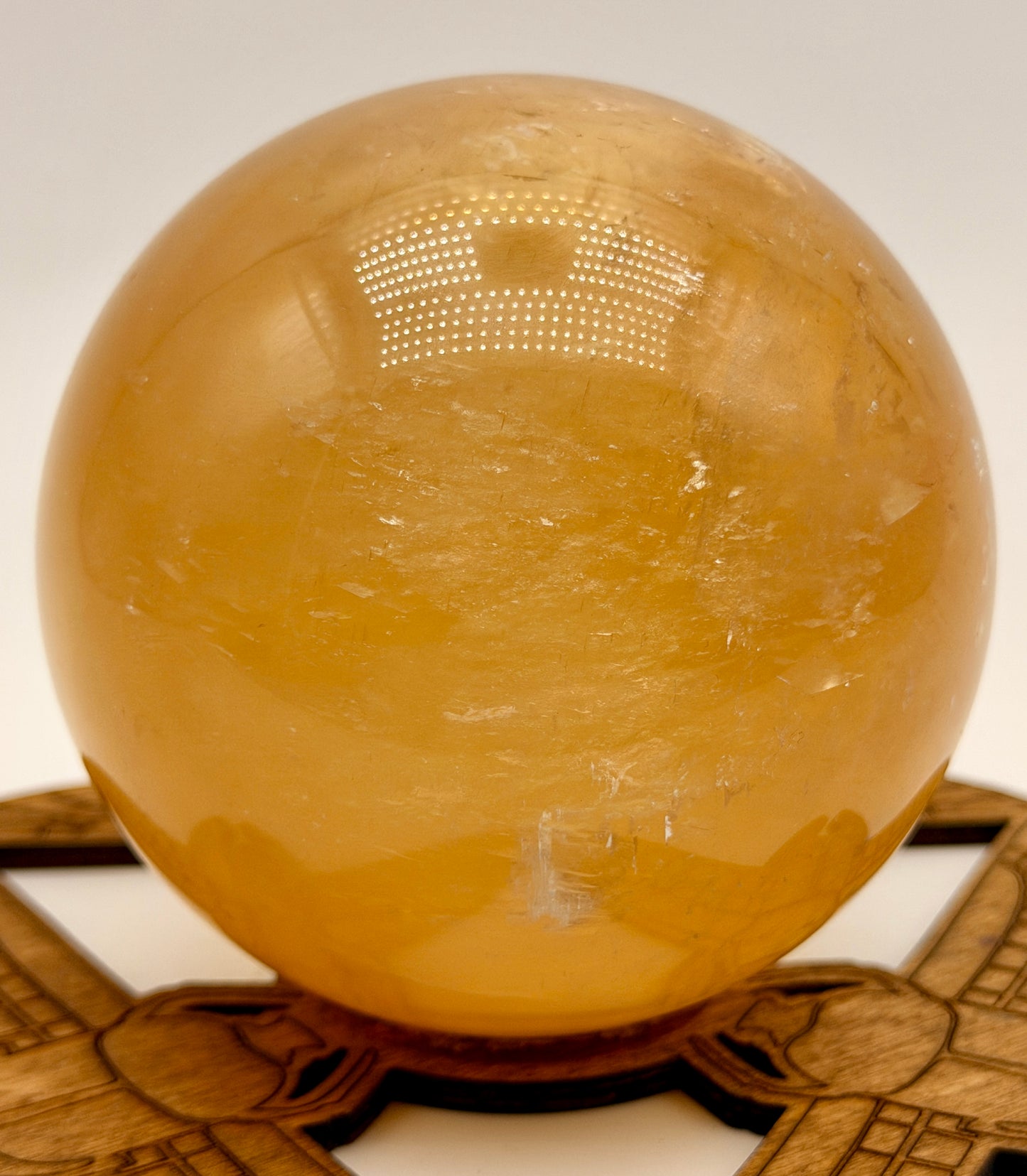 Rainbow Honey Calcite Orbs