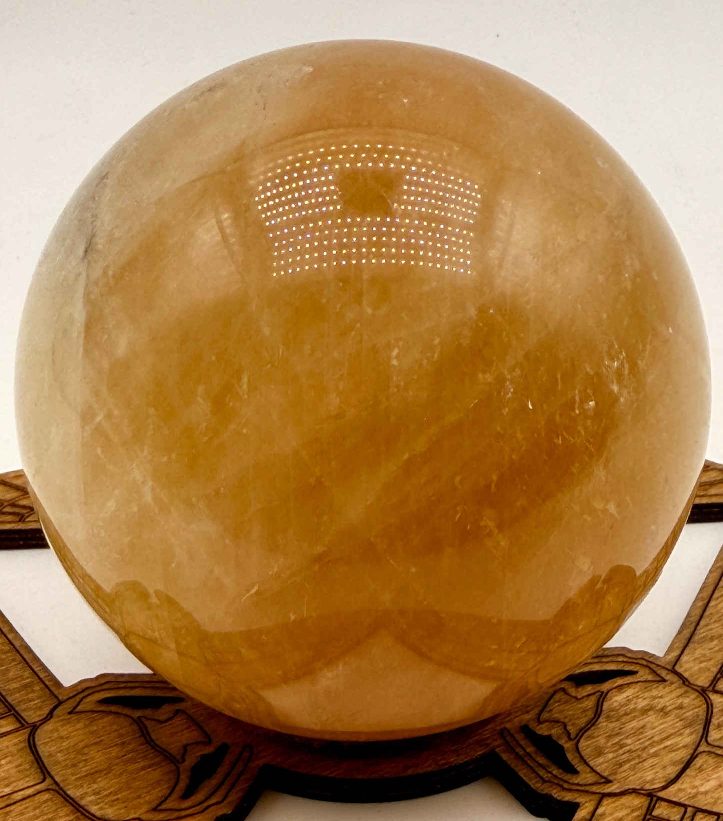 Rainbow Honey Calcite Orbs