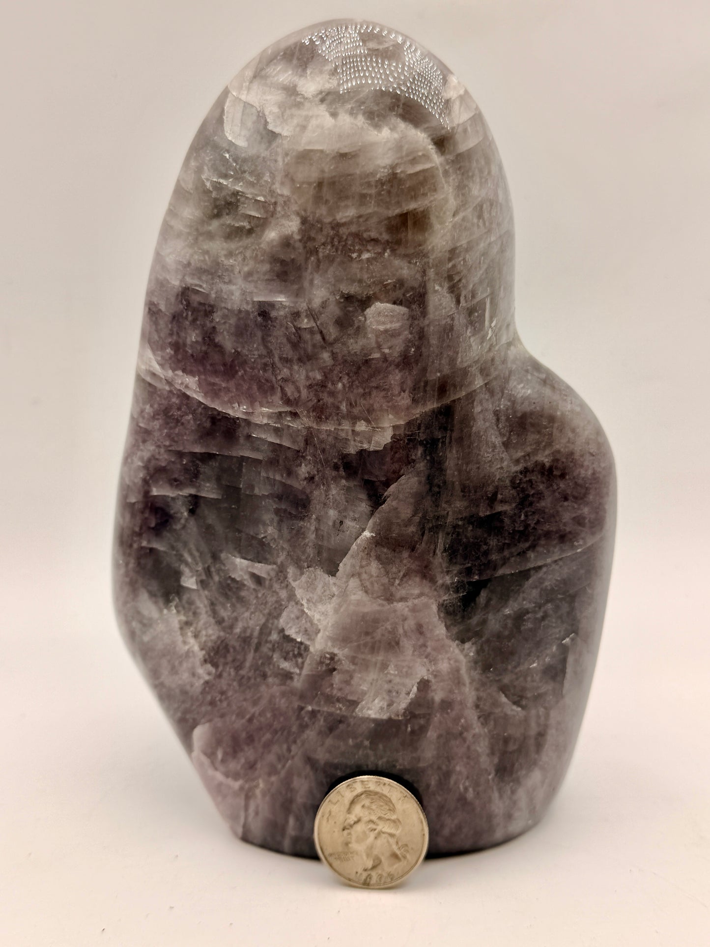 Natural Purple Anhydrite Free Form | Premium Polished Crystal from Peru