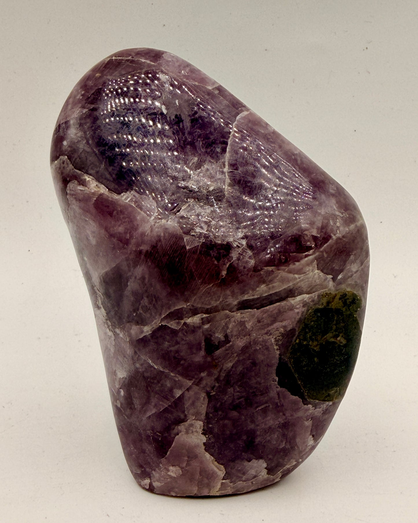 Natural Purple Anhydrite Free Form | Premium Polished Crystal from Peru