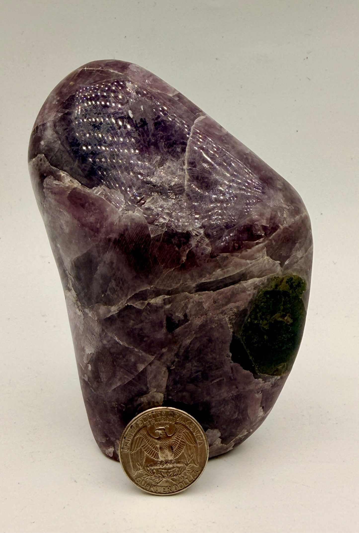 Natural Purple Anhydrite Free Form | Premium Polished Crystal from Peru