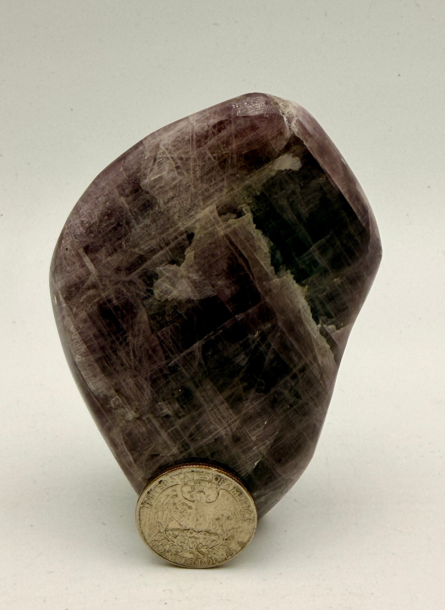 Natural Purple Anhydrite Free Form | Premium Polished Crystal from Peru