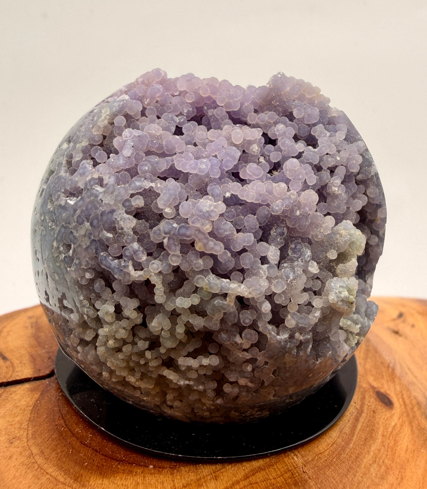 Natural Grape Agate Sphere | Premium Botryoidal Chalcedony Crystal from Indonesia