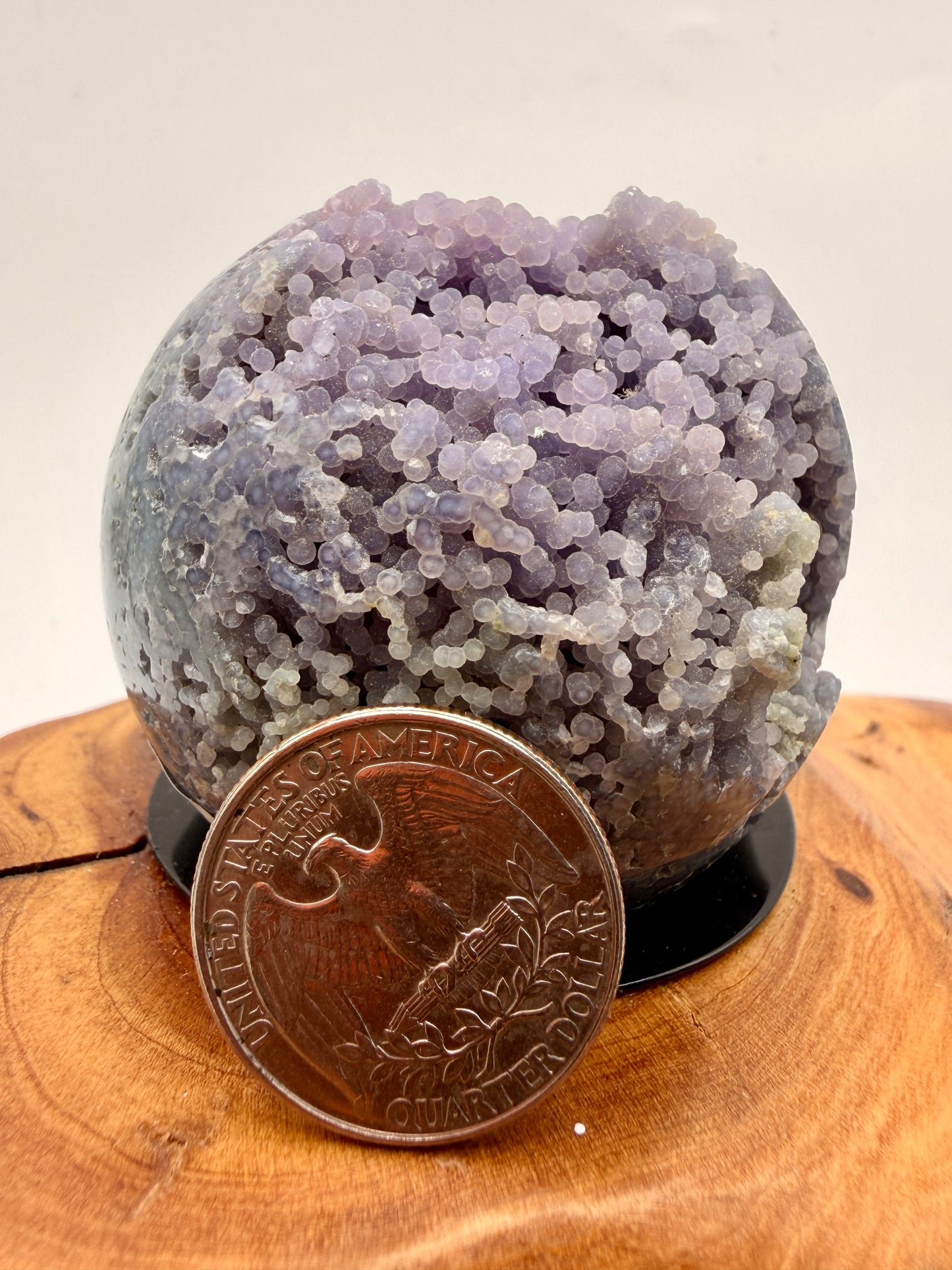 Natural Grape Agate Sphere | Premium Botryoidal Chalcedony Crystal from Indonesia