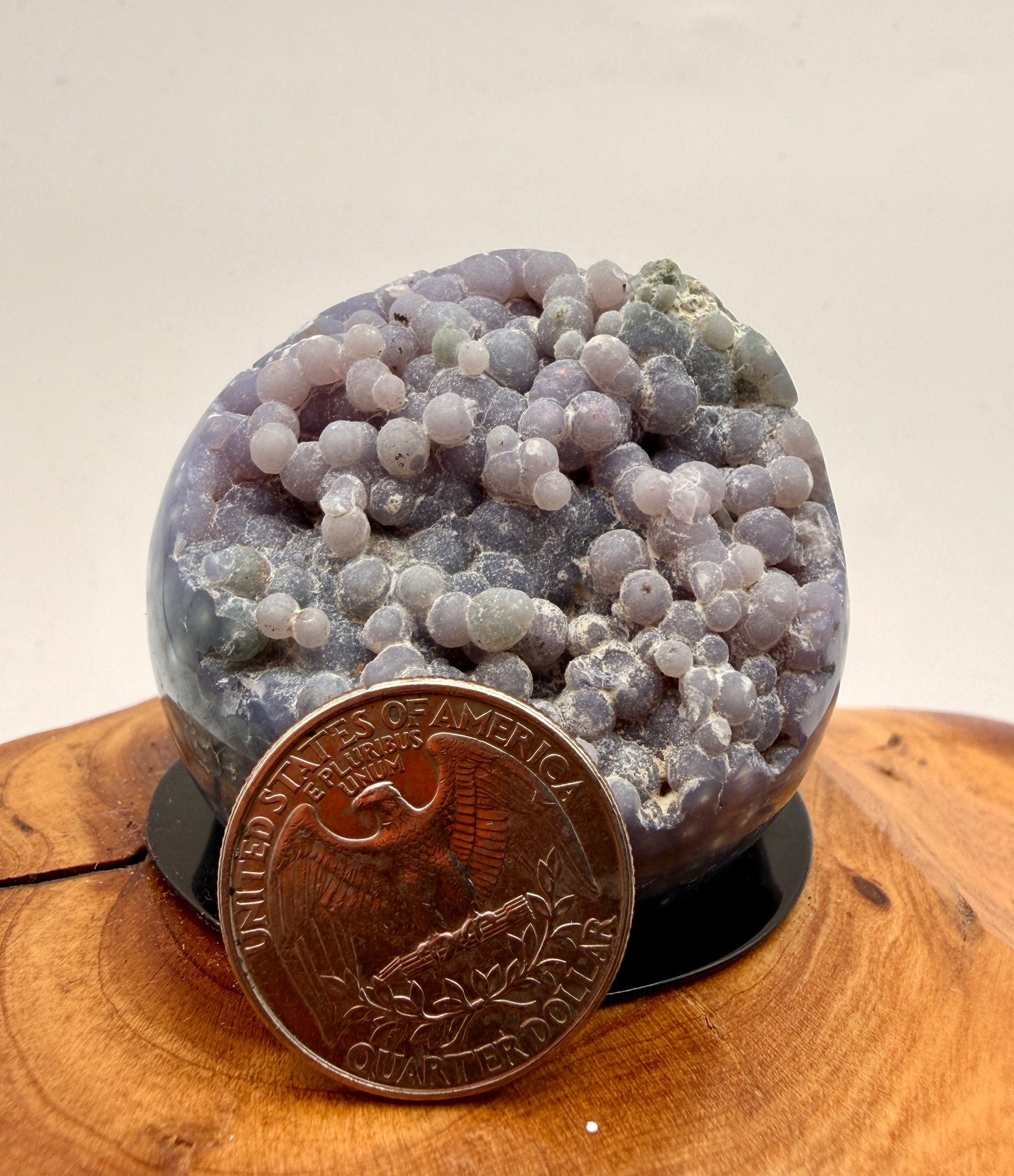 Natural Grape Agate Sphere | Premium Botryoidal Chalcedony Crystal from Indonesia
