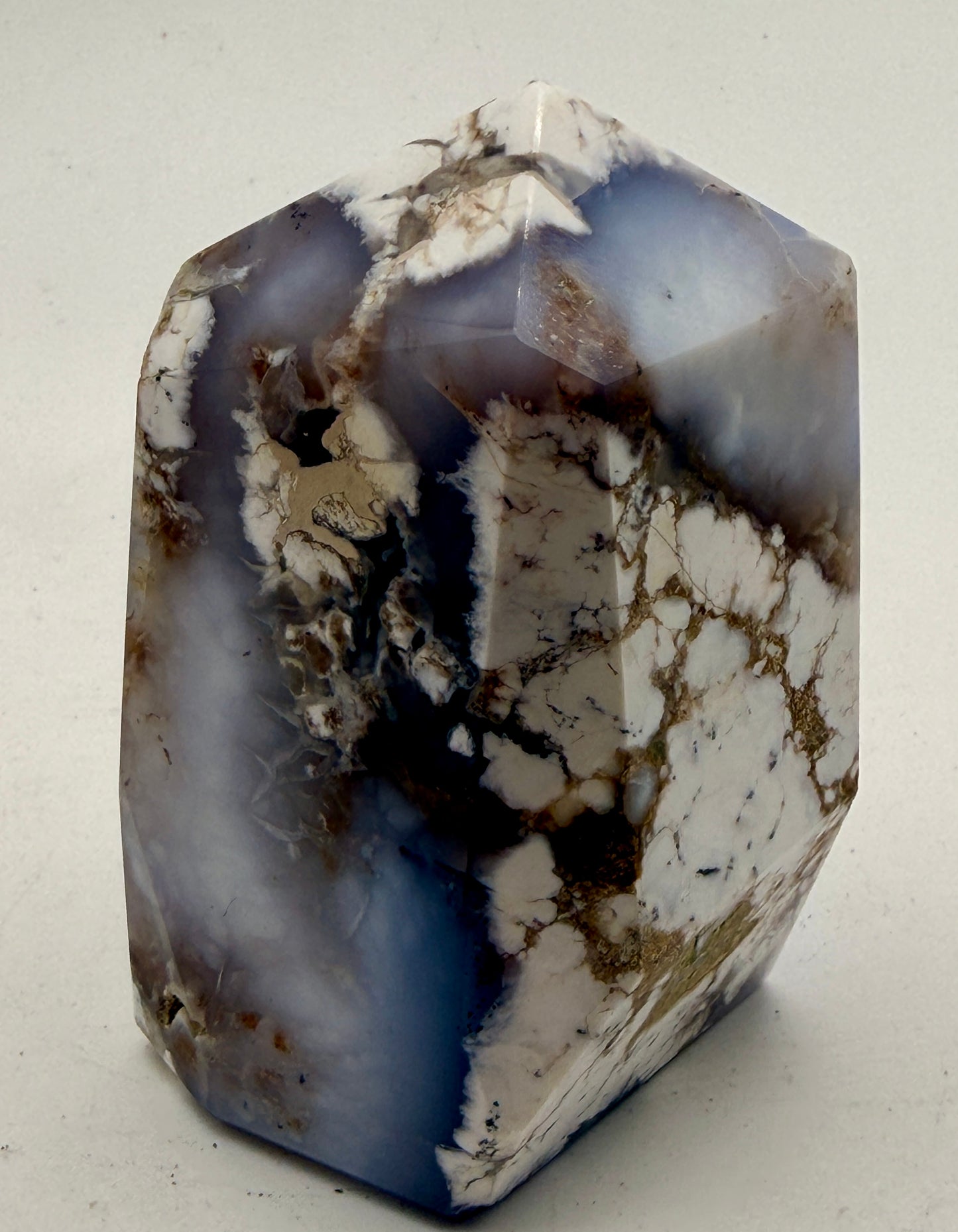 Natural Purple Dendritic Opal Tower | "Merlinite" Polished Crystal Point