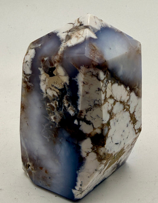 Natural Purple Dendritic Opal Tower | "Merlinite" Polished Crystal Point