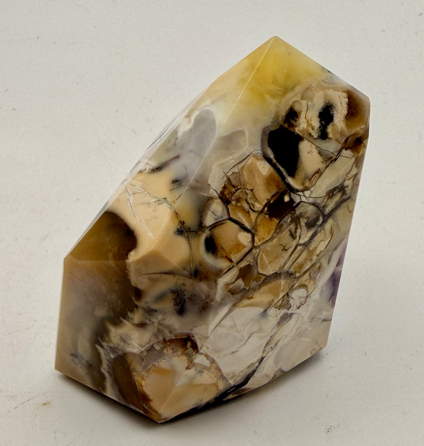 Natural Purple Dendritic Opal Tower | "Merlinite" Polished Crystal Point