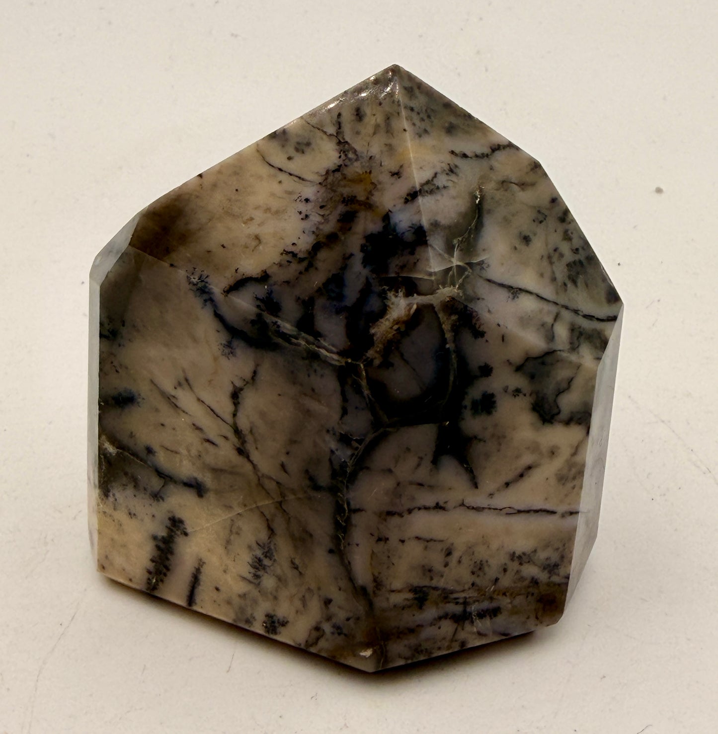 Natural Purple Dendritic Opal Tower | "Merlinite" Polished Crystal Point