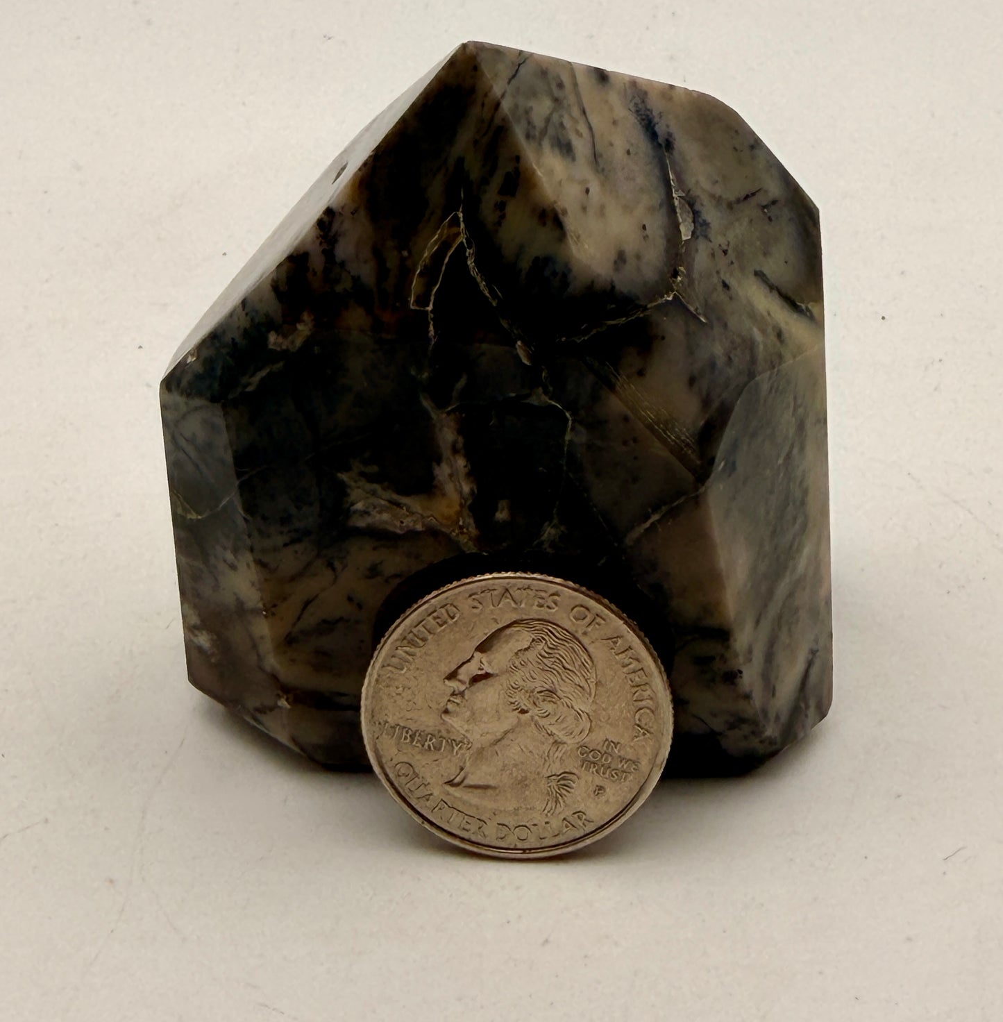 Natural Purple Dendritic Opal Tower | "Merlinite" Polished Crystal Point