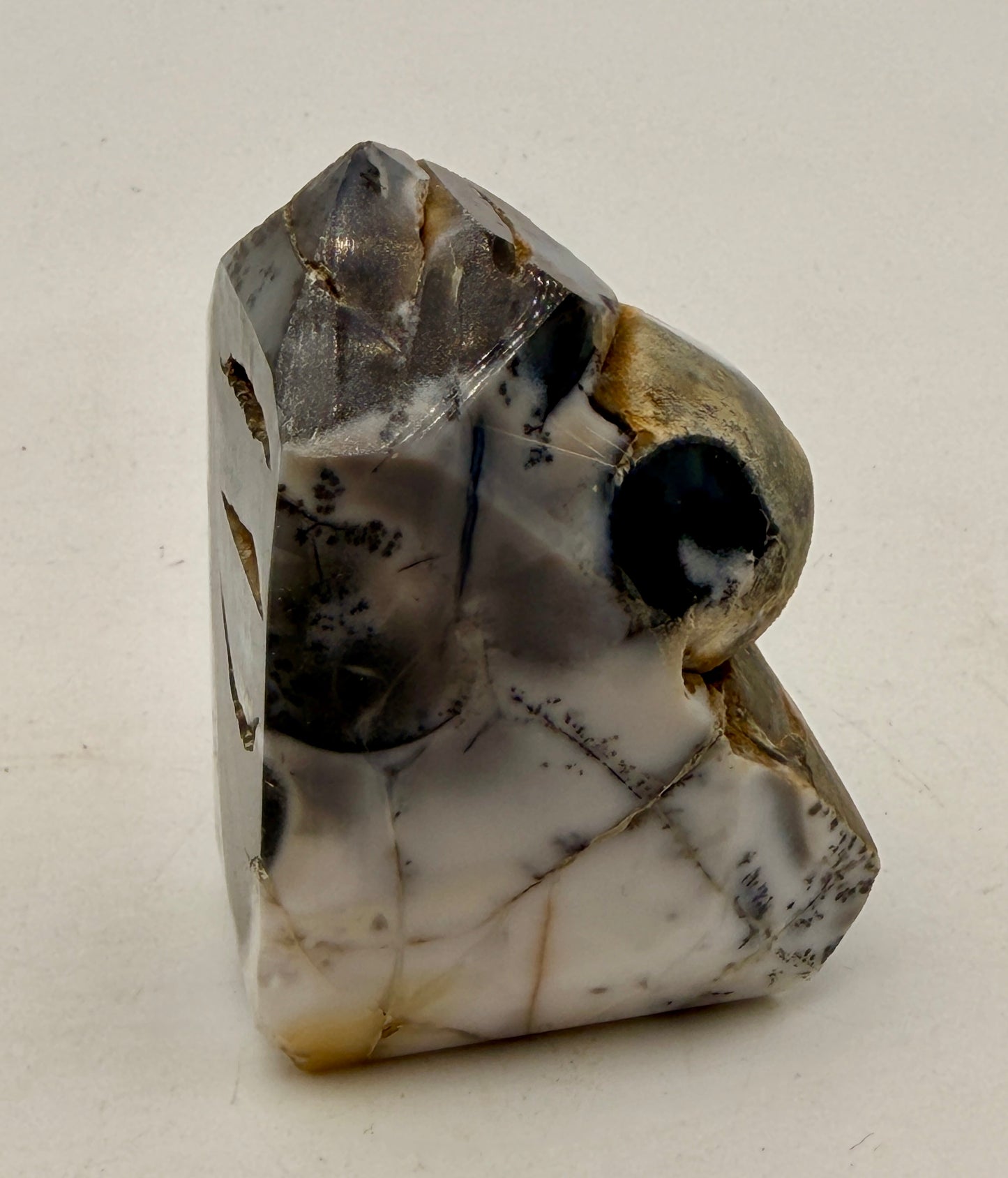 Natural Purple Dendritic Opal Tower | "Merlinite" Polished Crystal Point