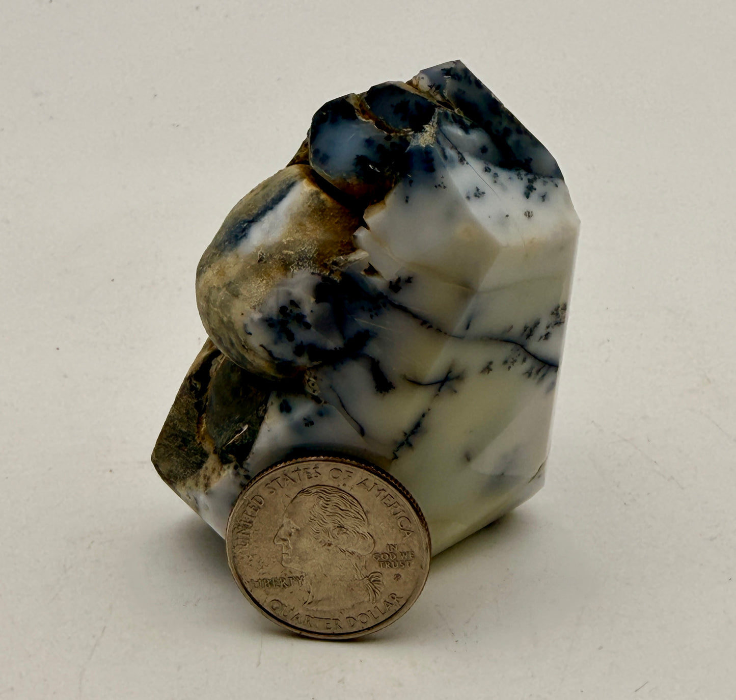 Natural Purple Dendritic Opal Tower | "Merlinite" Polished Crystal Point
