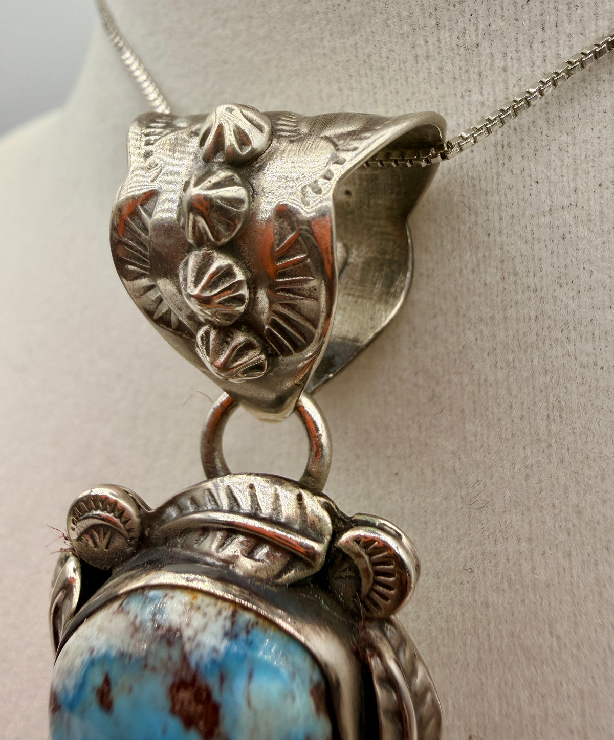 Golden Hills & Tyrone Turquoise Sterling Silver Pendant