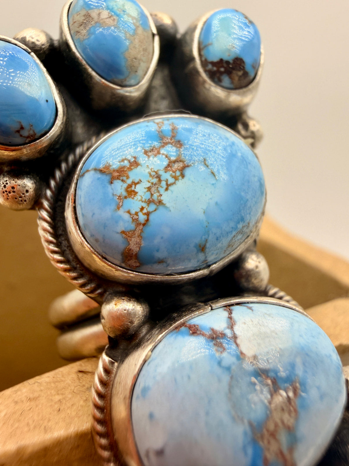 Sheila Tso Golden Hills Turquoise Adjustable Statement Ring