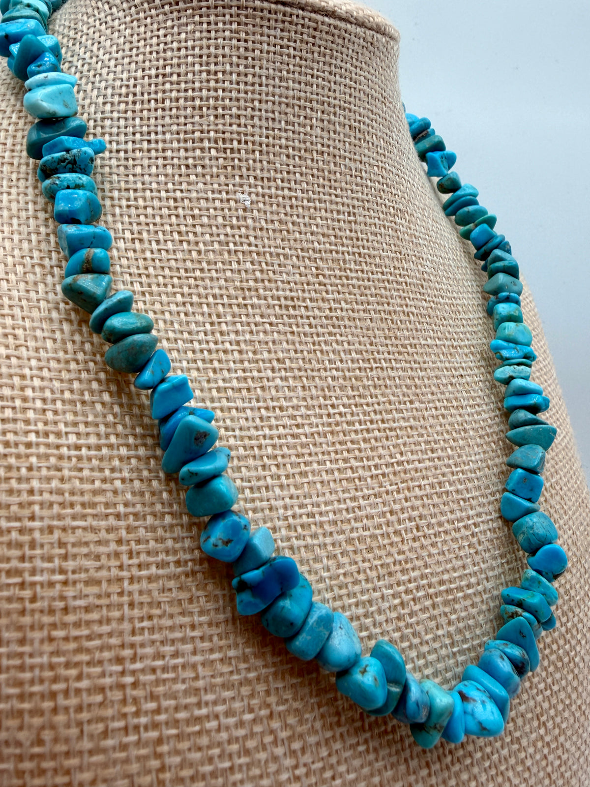Sleeping Beauty Turquoise Sterling Silver 16" Necklace