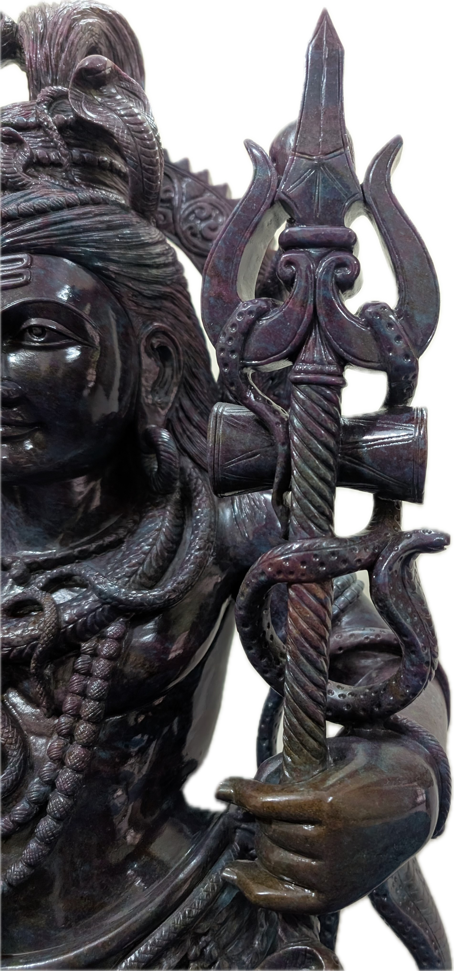 Monumental 4-Foot Ruby Kyanite Shiva Sculpture — 180 kg