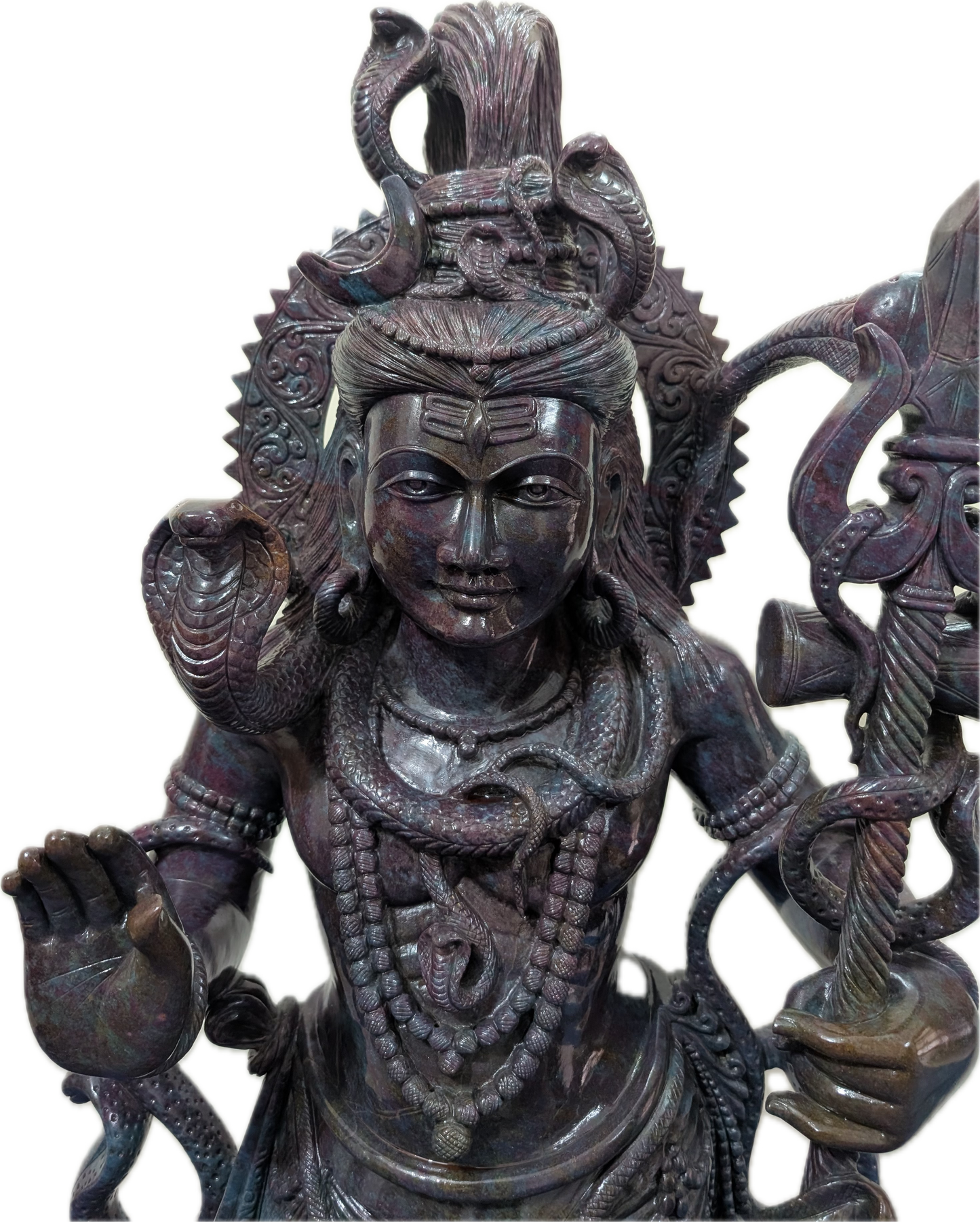 Monumental 4-Foot Ruby Kyanite Shiva Sculpture — 180 kg