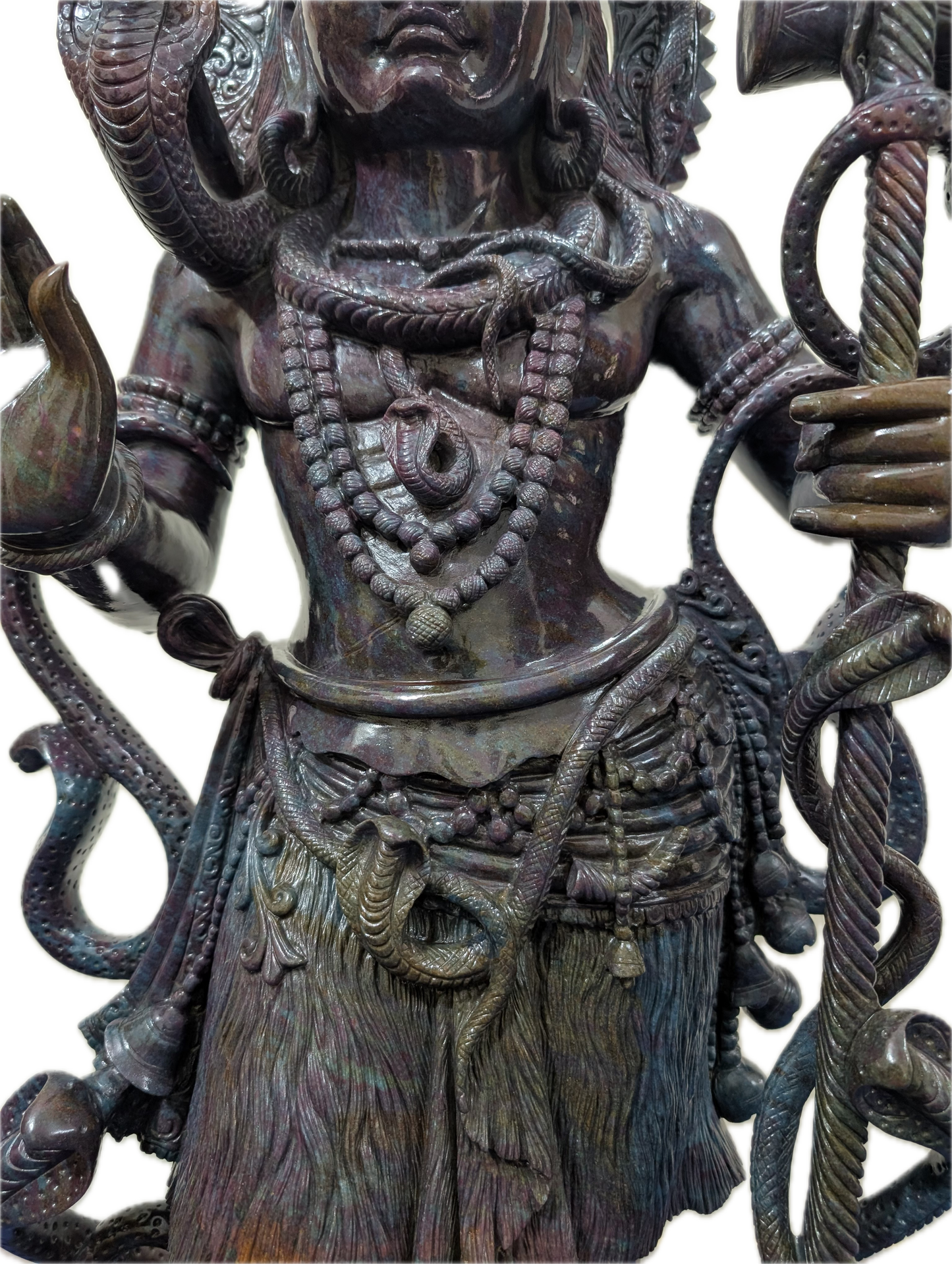 Monumental 4-Foot Ruby Kyanite Shiva Sculpture — 180 kg