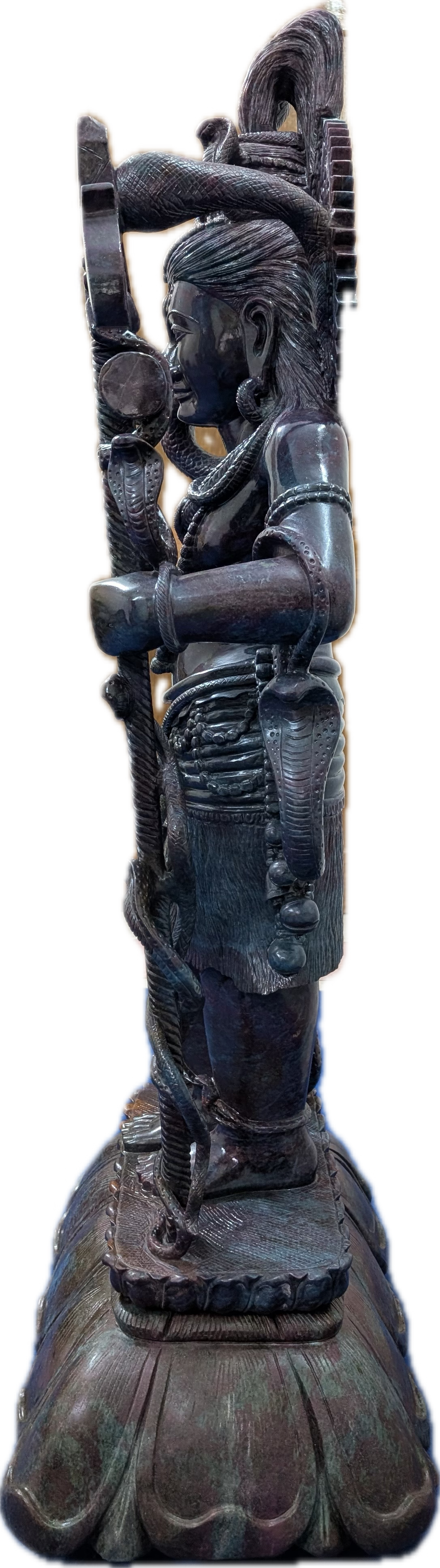 Monumental 4-Foot Ruby Kyanite Shiva Sculpture — 180 kg