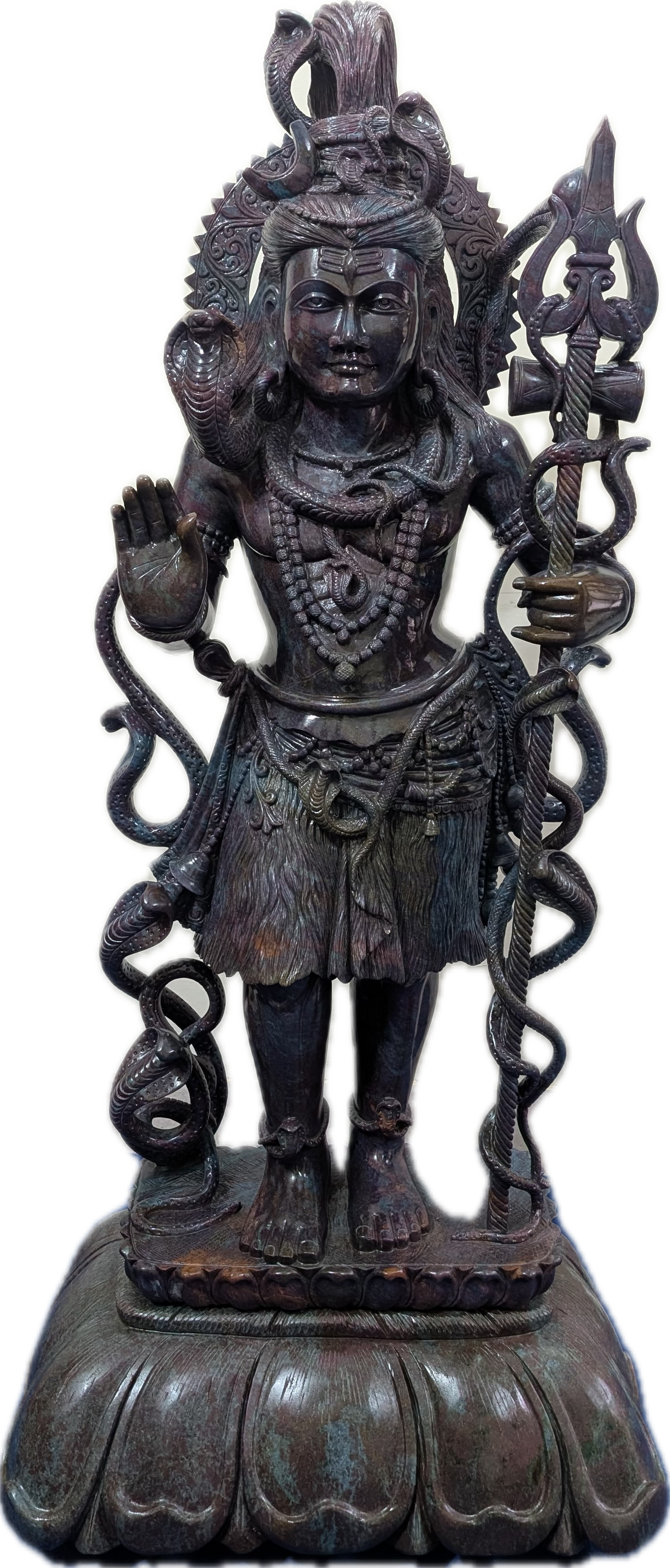 Monumental 4-Foot Ruby Kyanite Shiva Sculpture — 180 kg