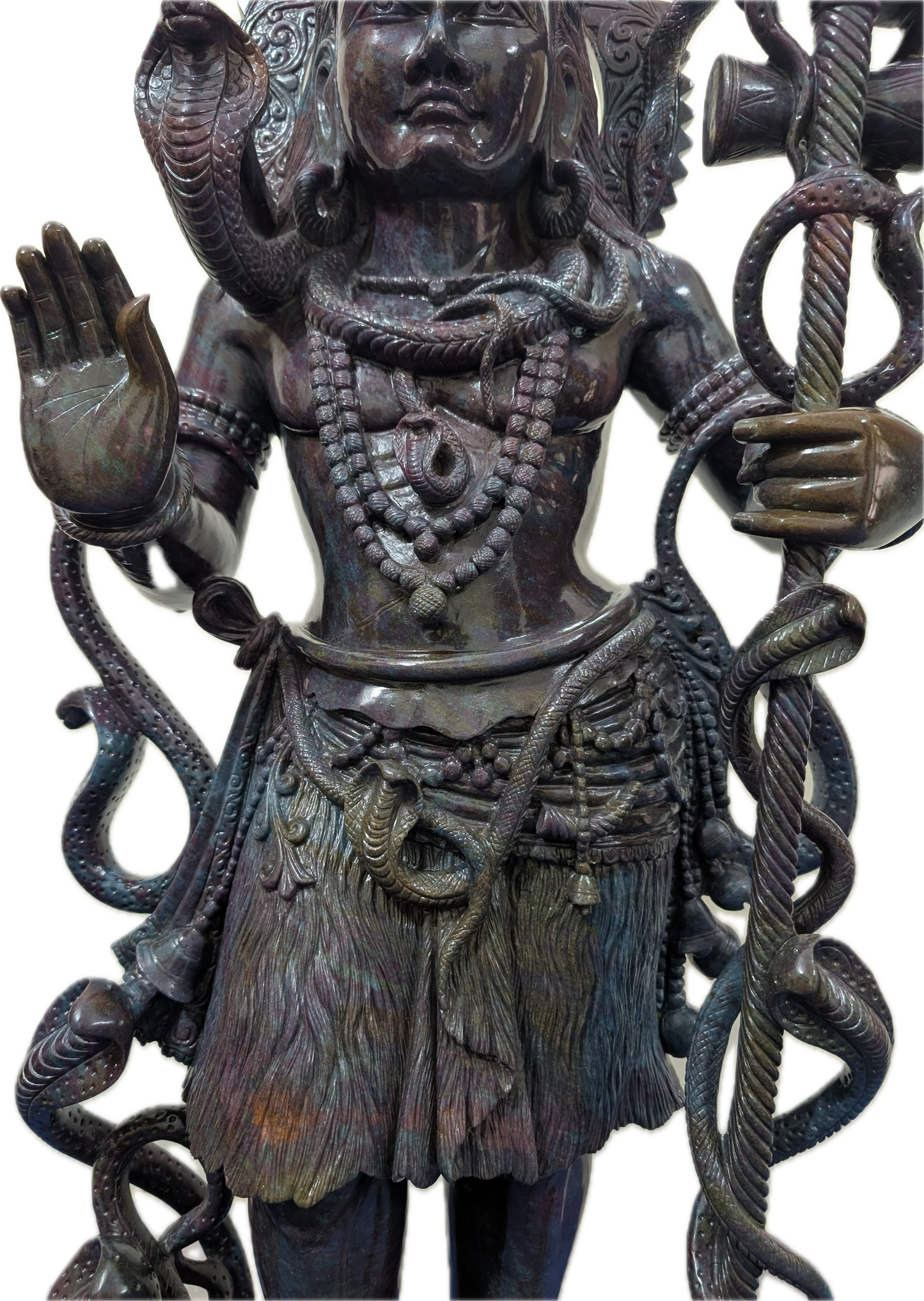 Monumental 4-Foot Ruby Kyanite Shiva Sculpture — 180 kg