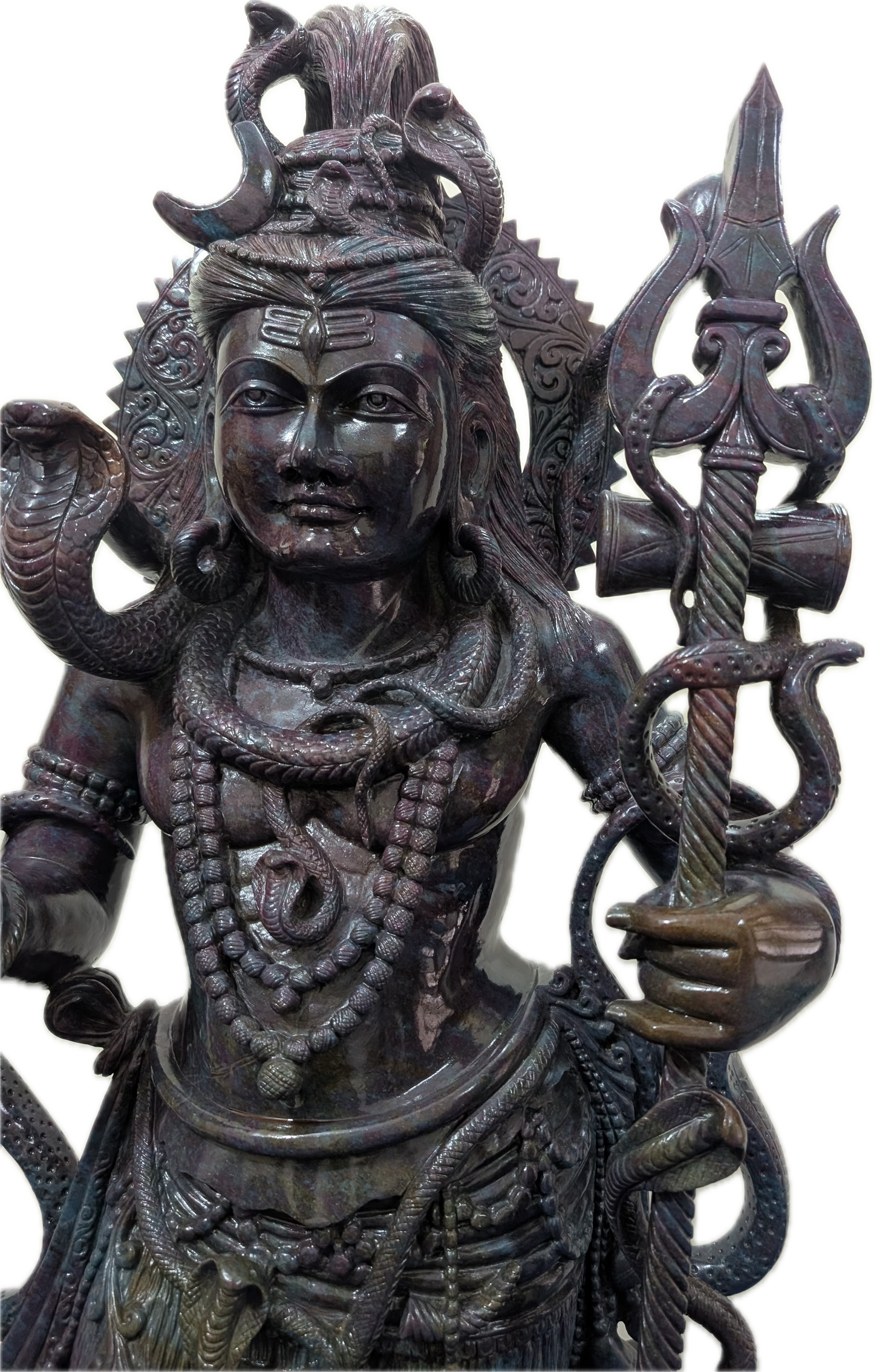 Monumental 4-Foot Ruby Kyanite Shiva Sculpture — 180 kg