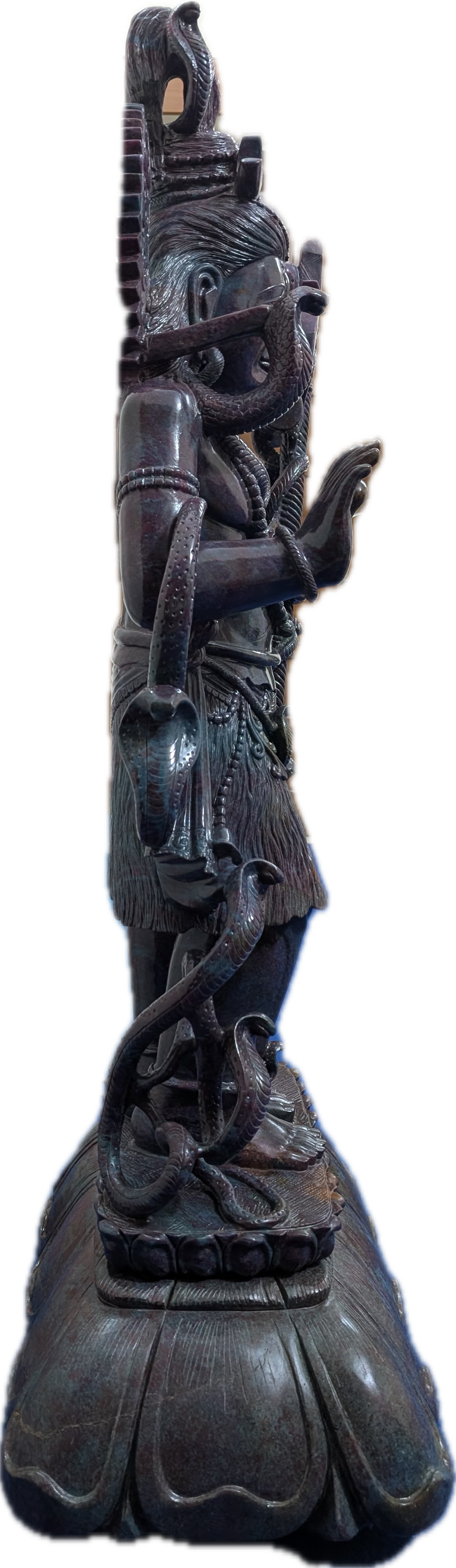 Monumental 4-Foot Ruby Kyanite Shiva Sculpture — 180 kg