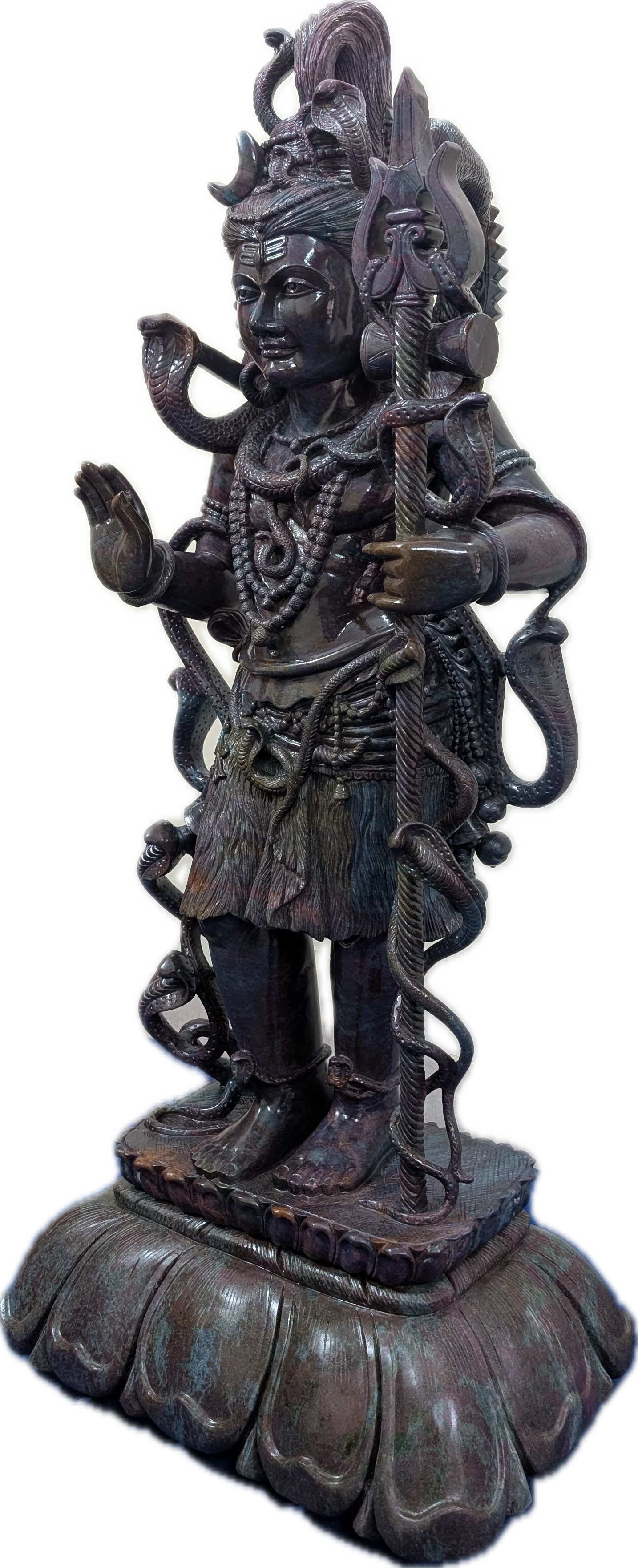 Monumental 4-Foot Ruby Kyanite Shiva Sculpture — 180 kg