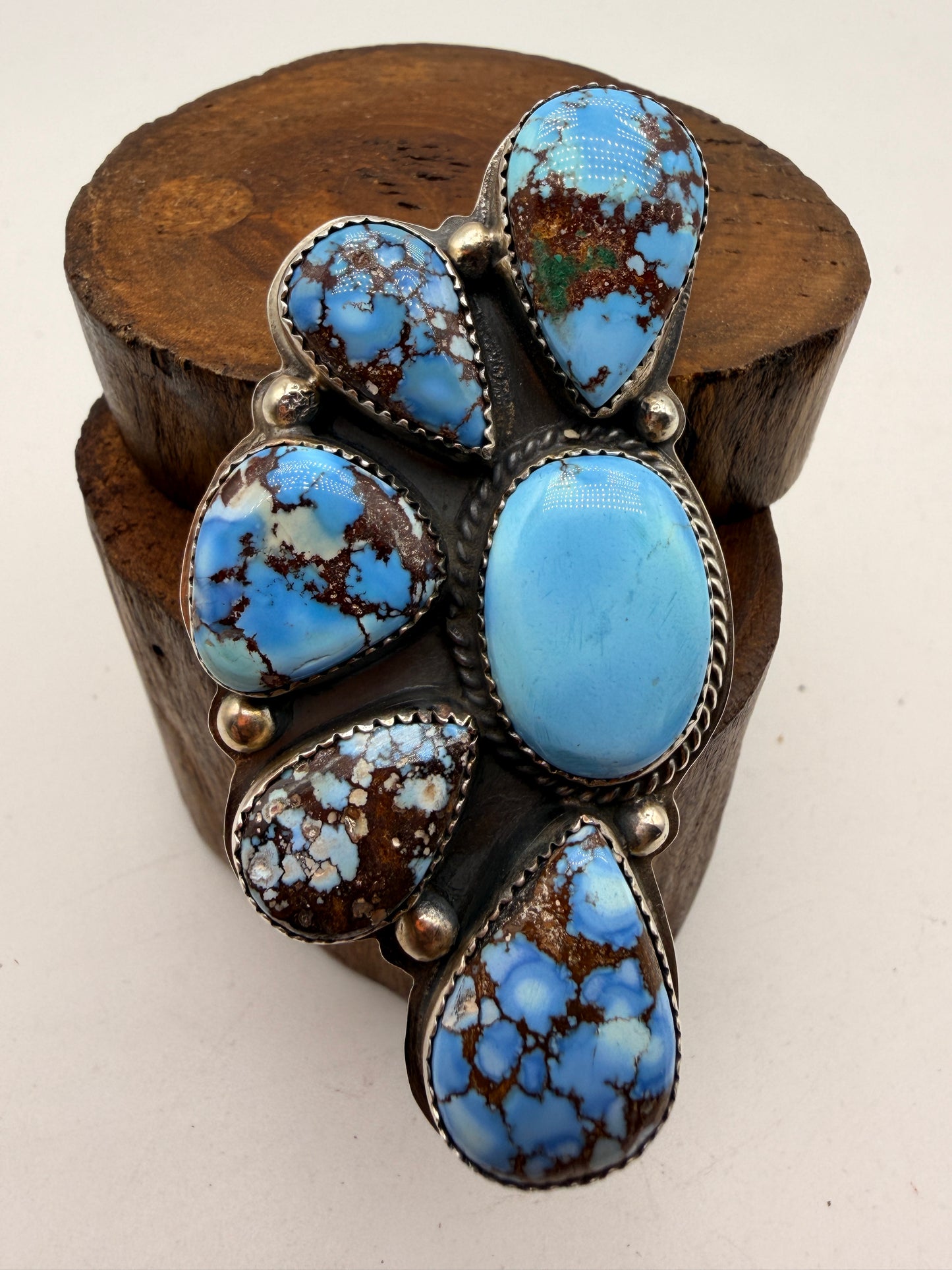 Boyd Ashley Golden Hills Turquoise Sterling Silver Statement Ring | Native American