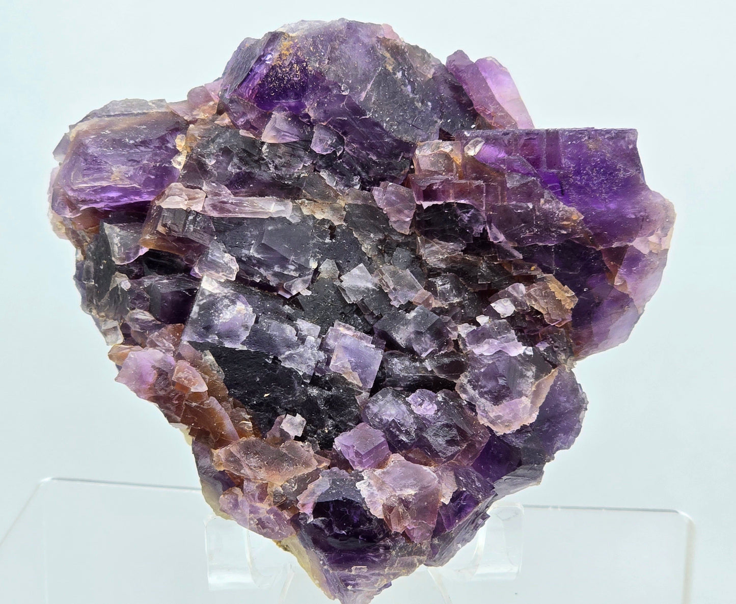 Purple & Yellow cubic Fluorite crystal formations
