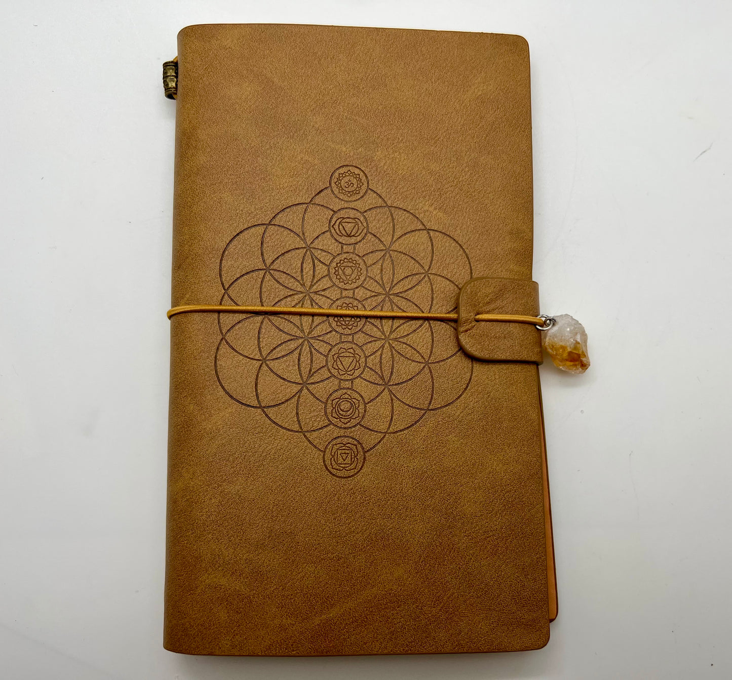 Crystal point and Leather Notebooks