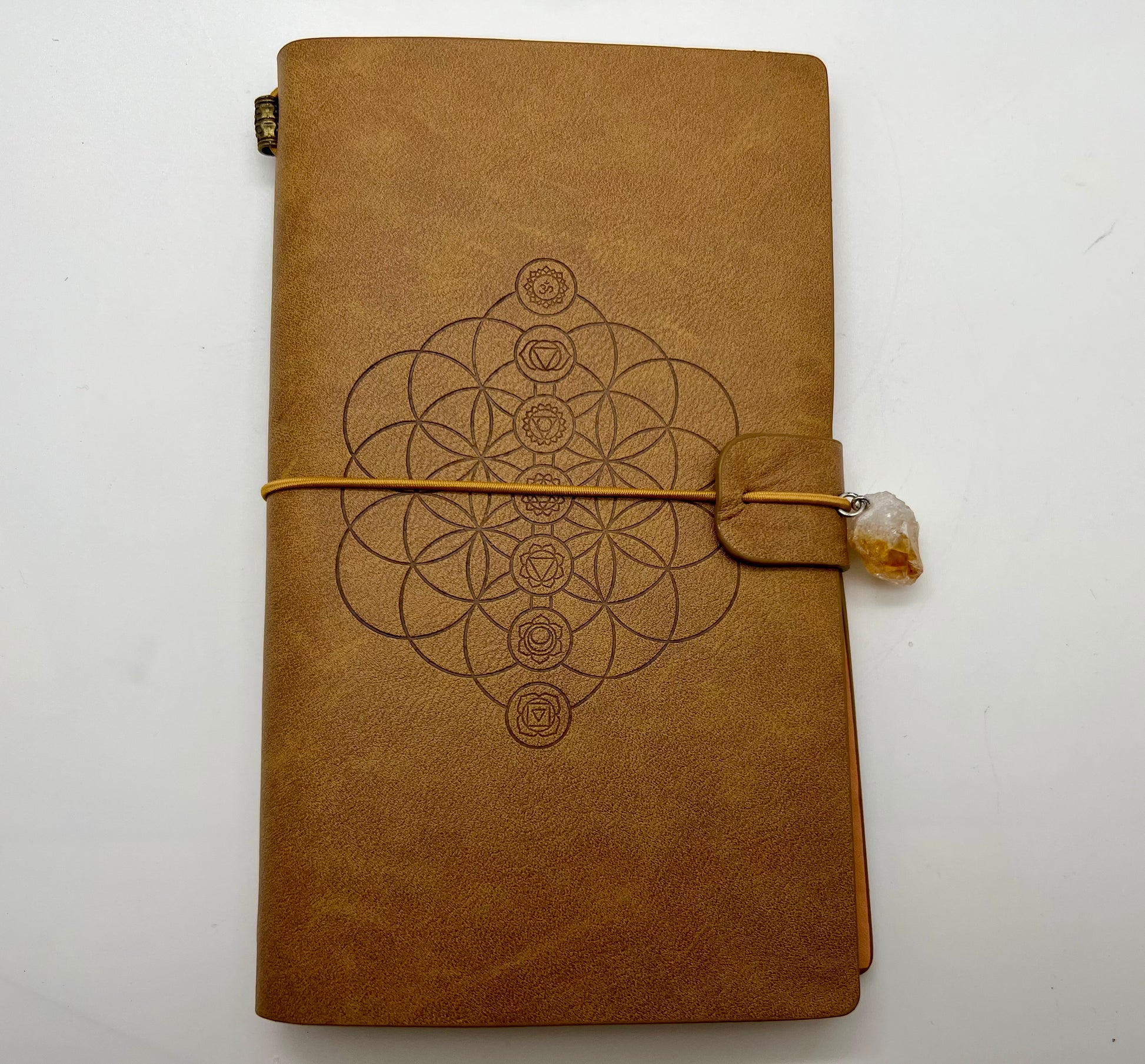 Crystal point and Leather Notebooks
