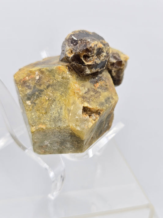 Green Garnet Dodecahedron Crystal Formations