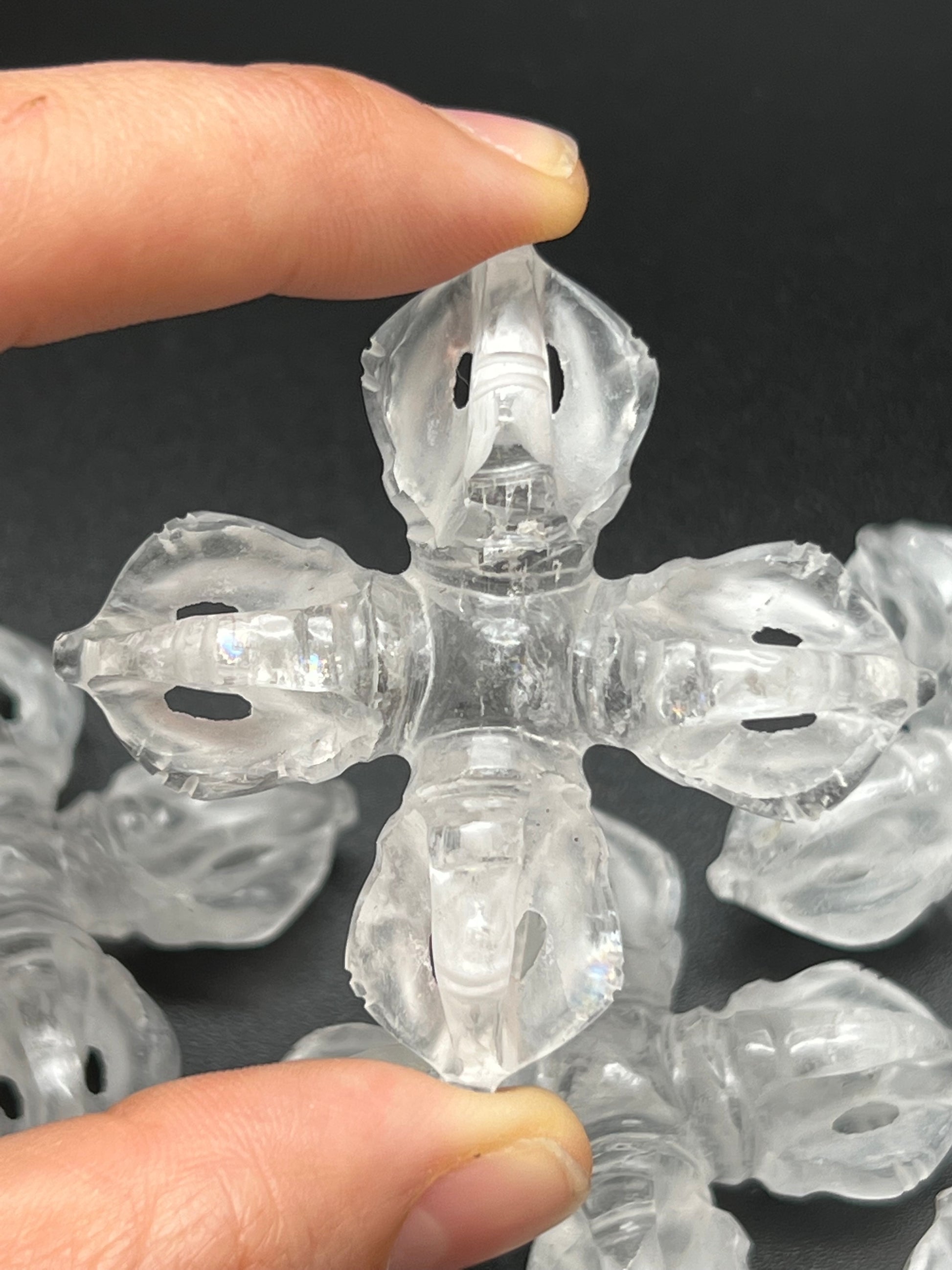 Himalayan Quartz Crystal double dorje