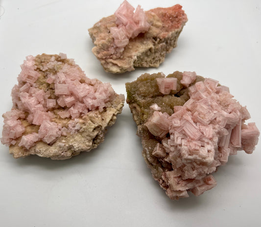Pink Halite UV reactive unique formation specimens