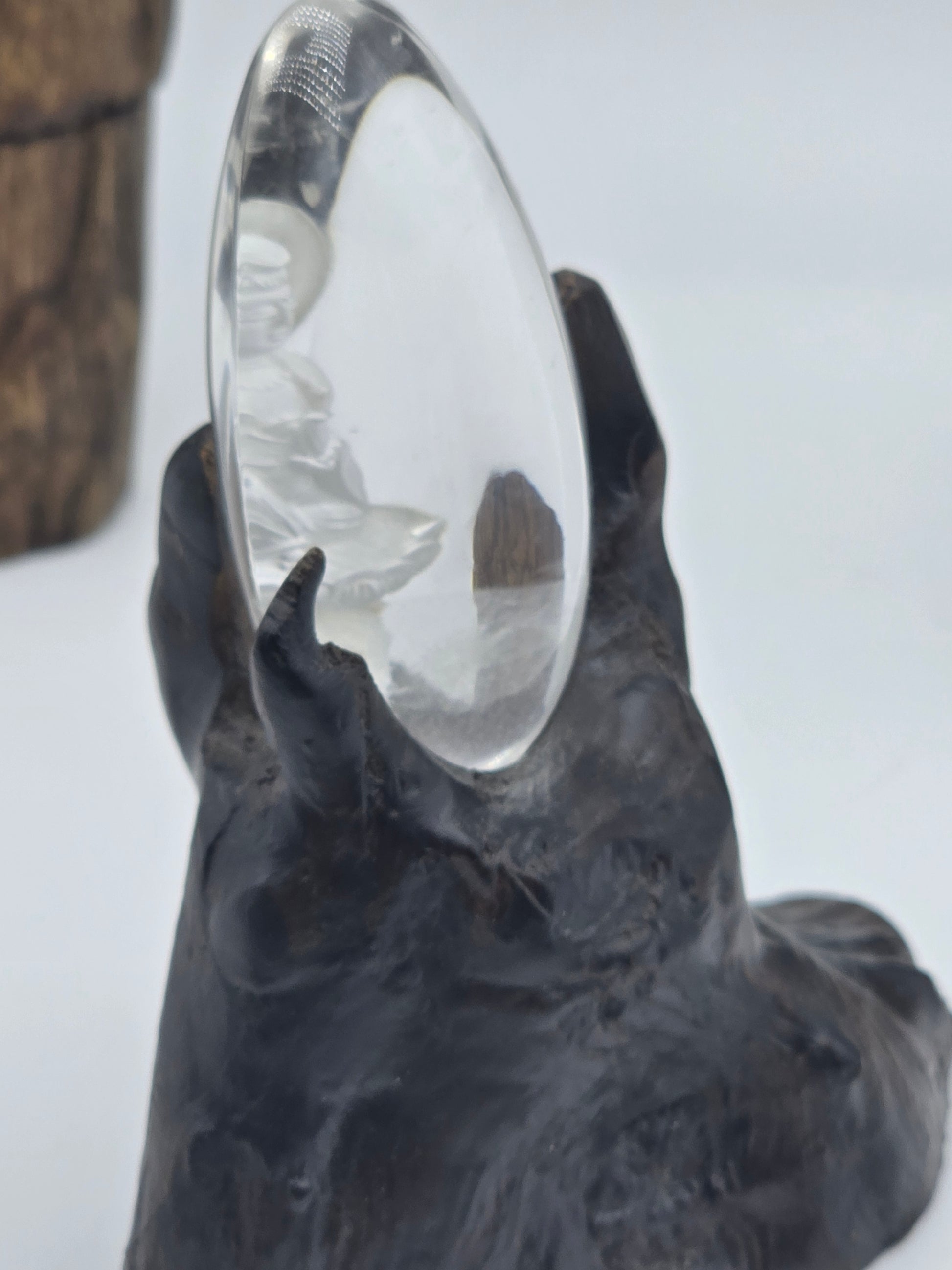 Quan Yin Etched in Scenic Quartz Altar