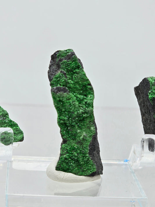 Uvarovite Green Garnet on the matrix