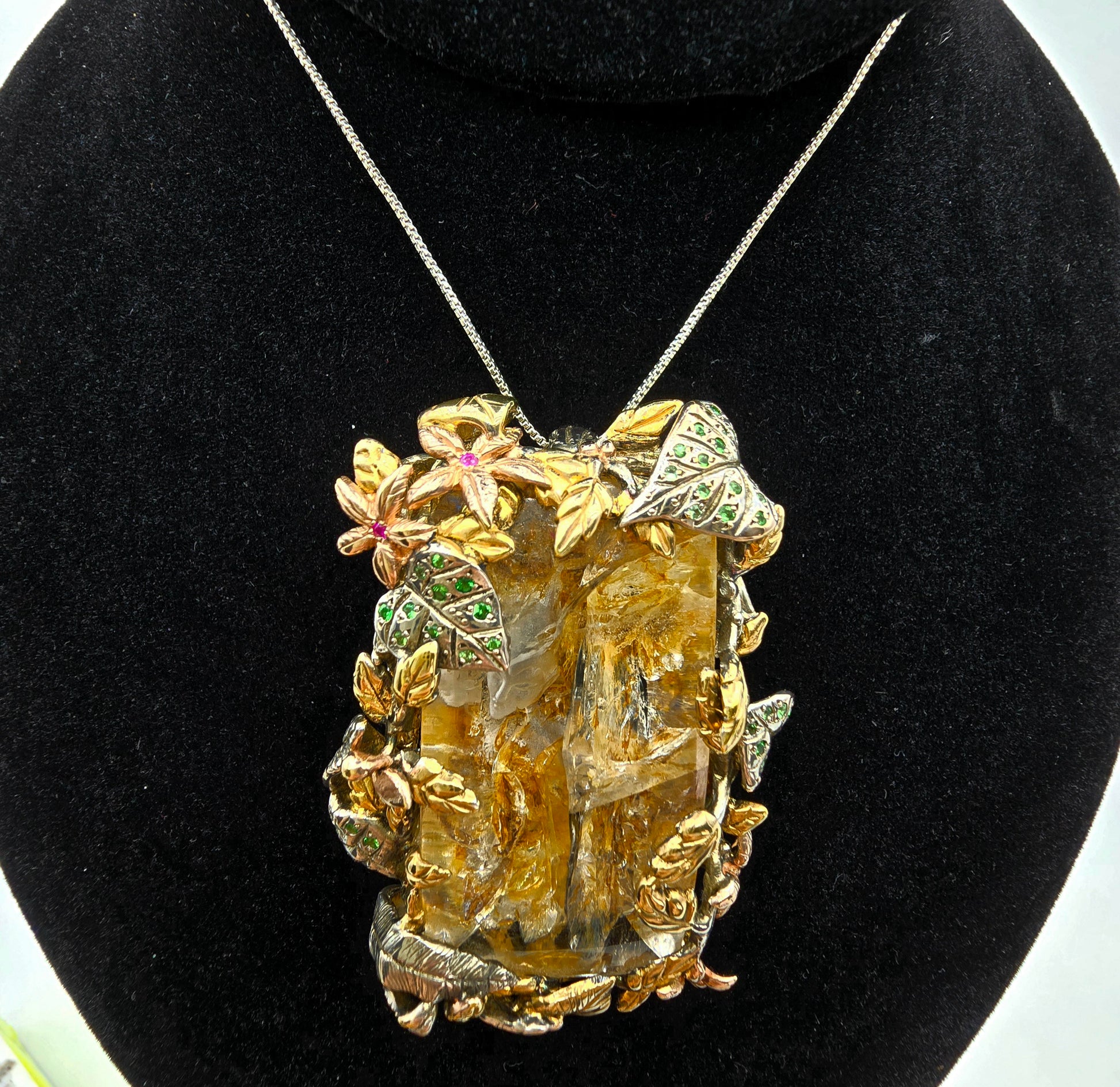 From the Fire: Intaglio Quartz Etched Being Neck Art