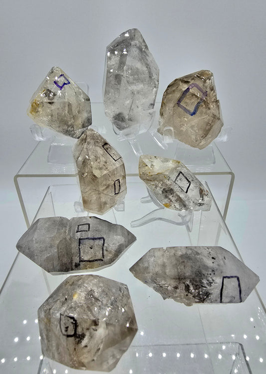 Enhydro Tibetan Himalayan Black Phantom Double Terminated Crystals