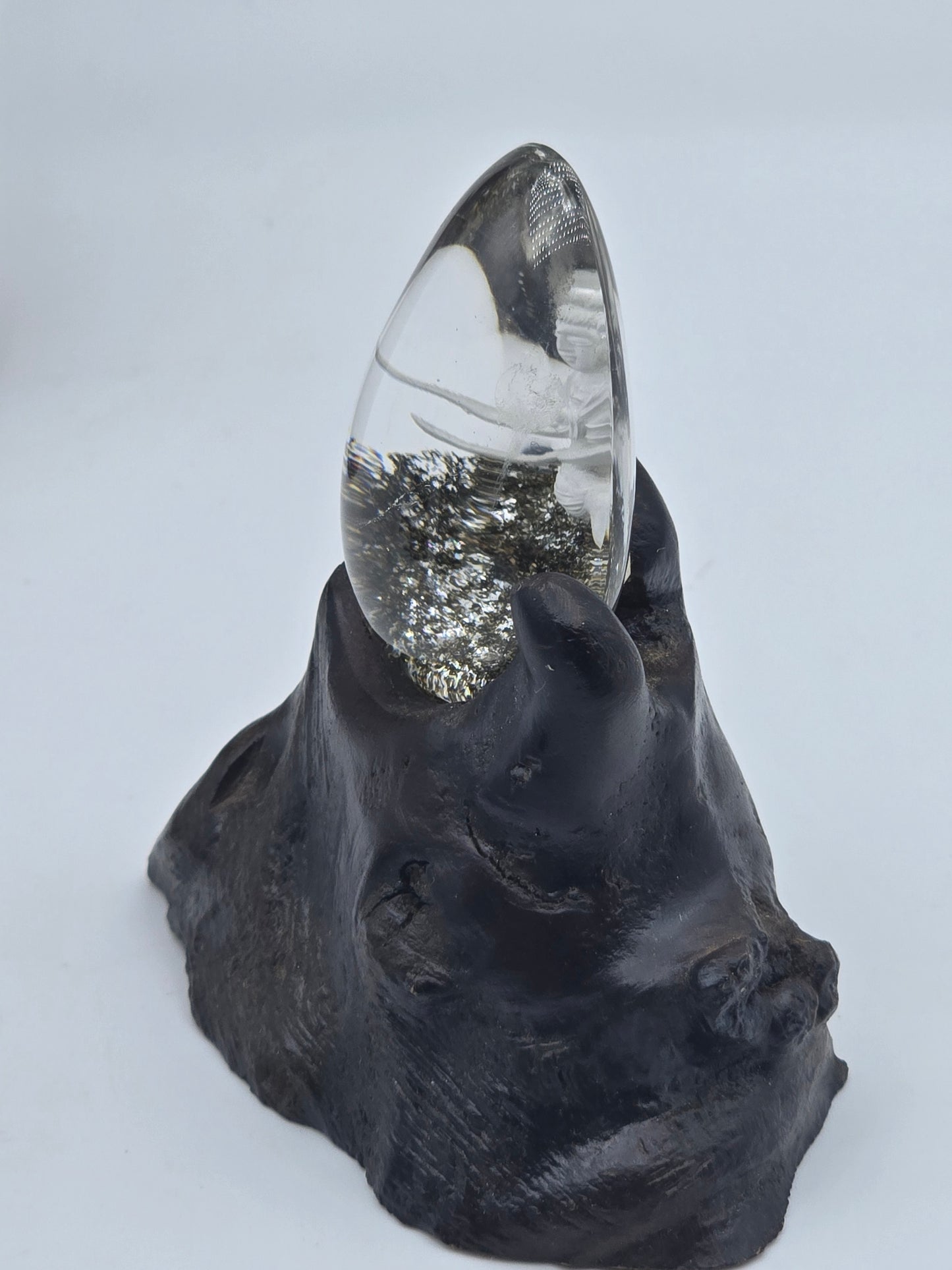 Quan Yin Etched in Scenic Quartz Altar